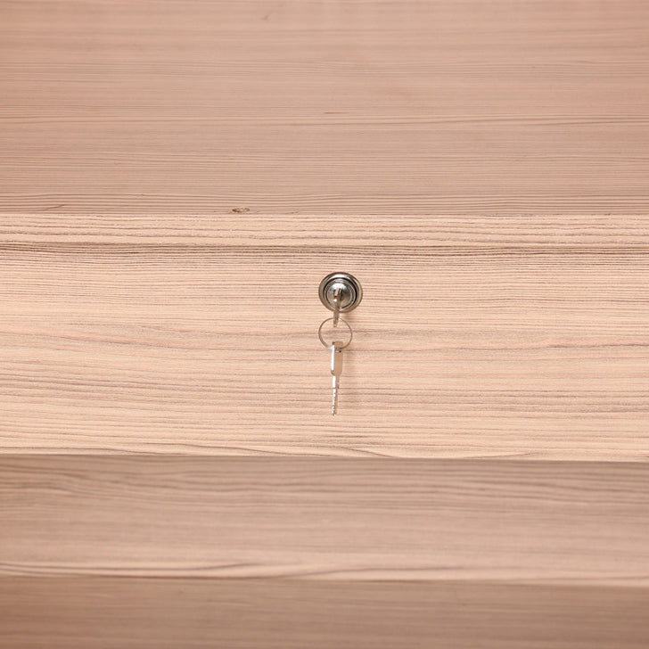Ambra Two Door Wardrobe in White & Larch Colour