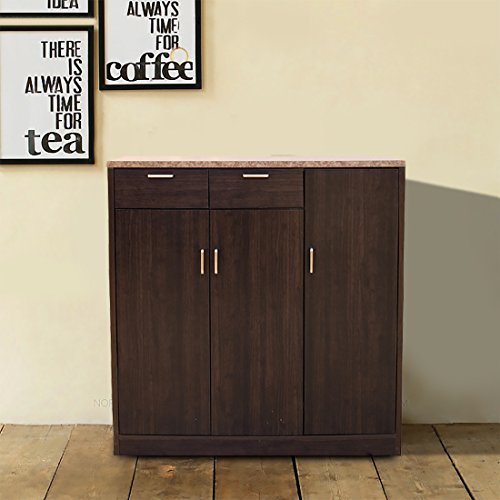 Murano Engineered Wood Storage Cabinet in Wenge Colour