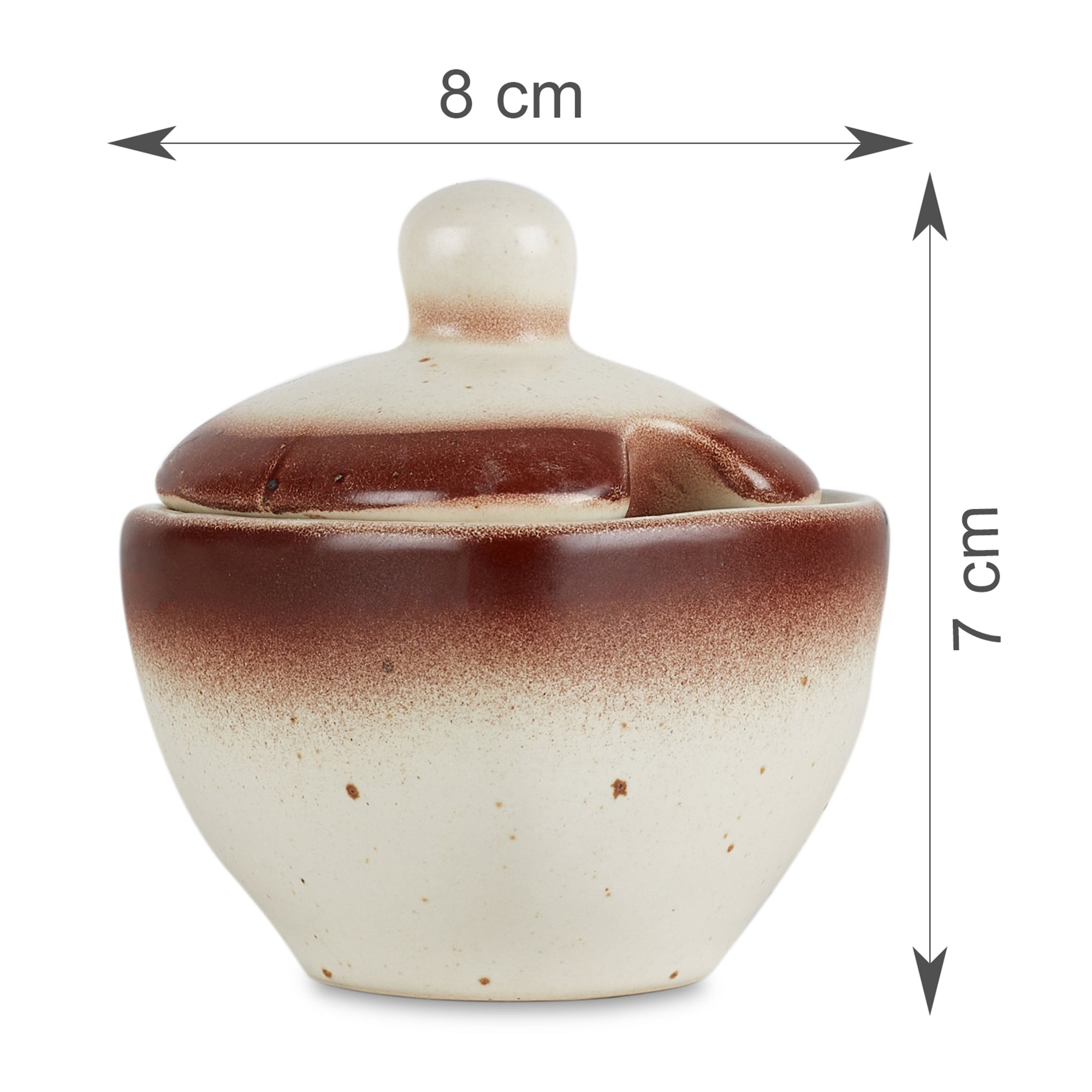 Beautiful Kitchen Studio Pottery Stoneware Condiment/Pickle Set of 3 in Beige Colour