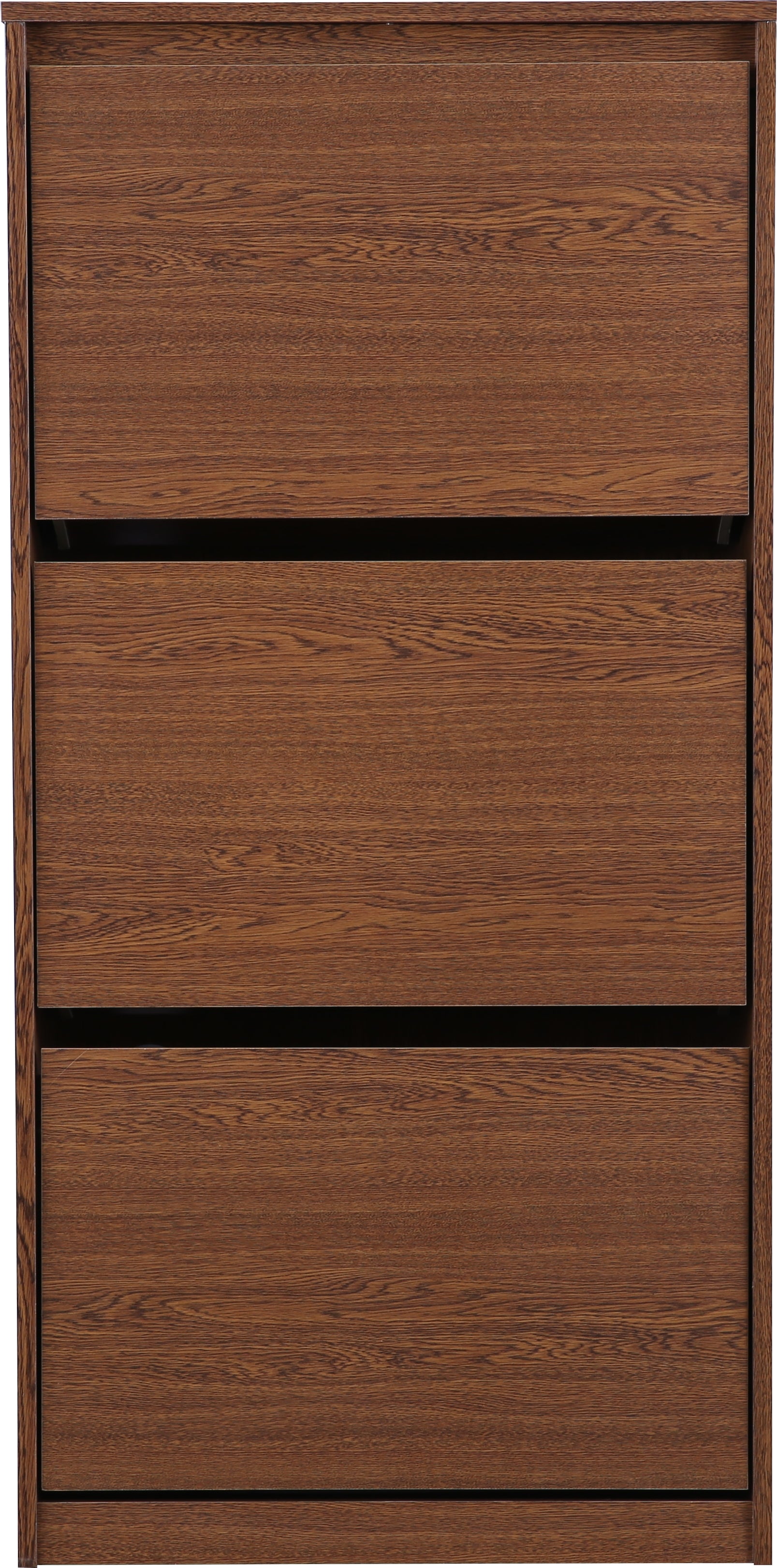 Alder Engineered Wood 3 tier Shoe Rack in Oak Colour