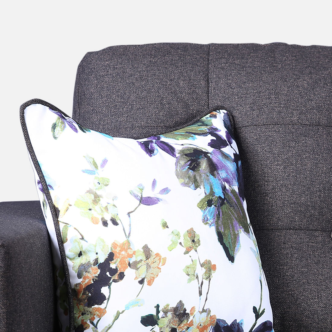 GARCIA Fabric Lounger in Dark Brown Colour