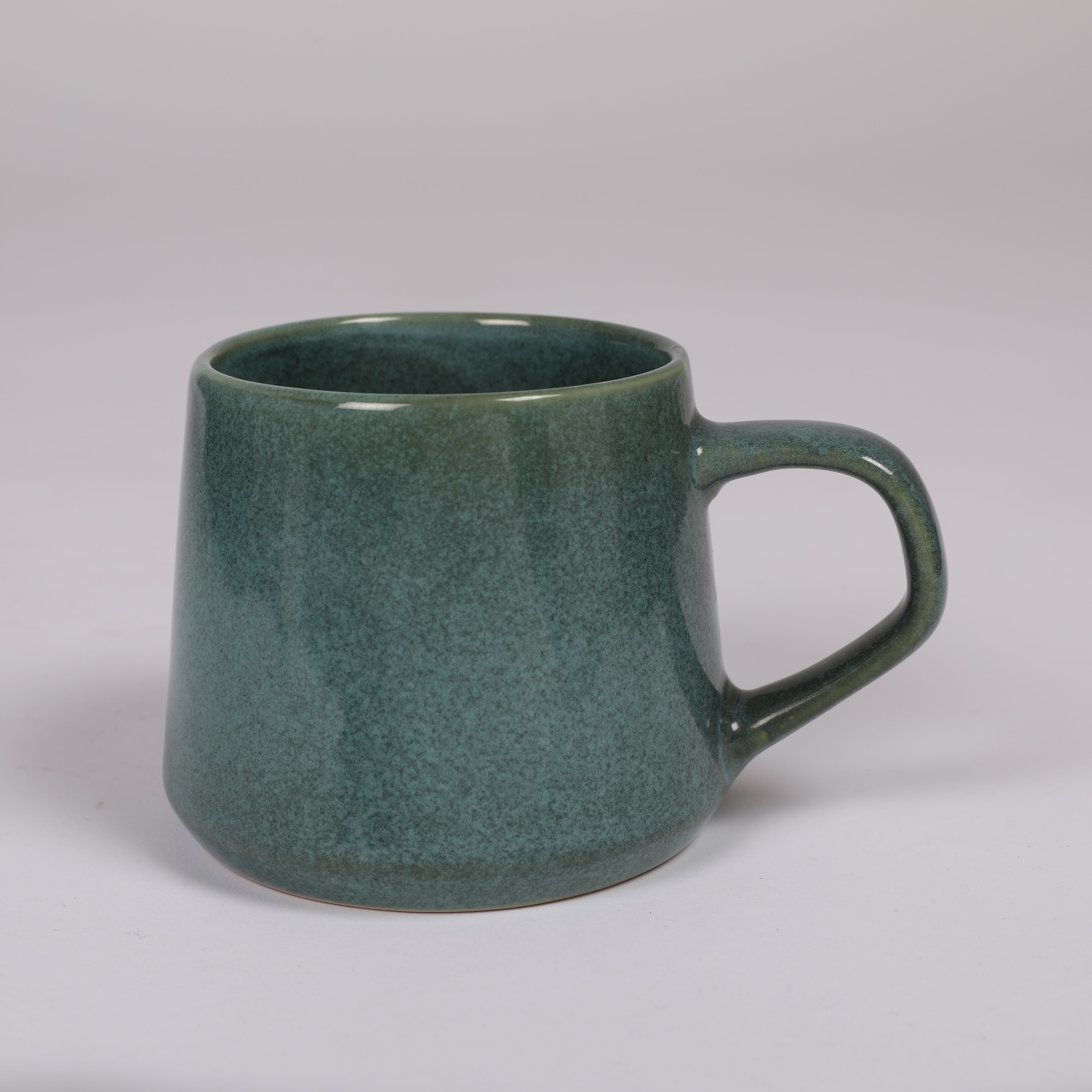 Living Essence Stoneware Mug Green 330ml Set of 2Pcs