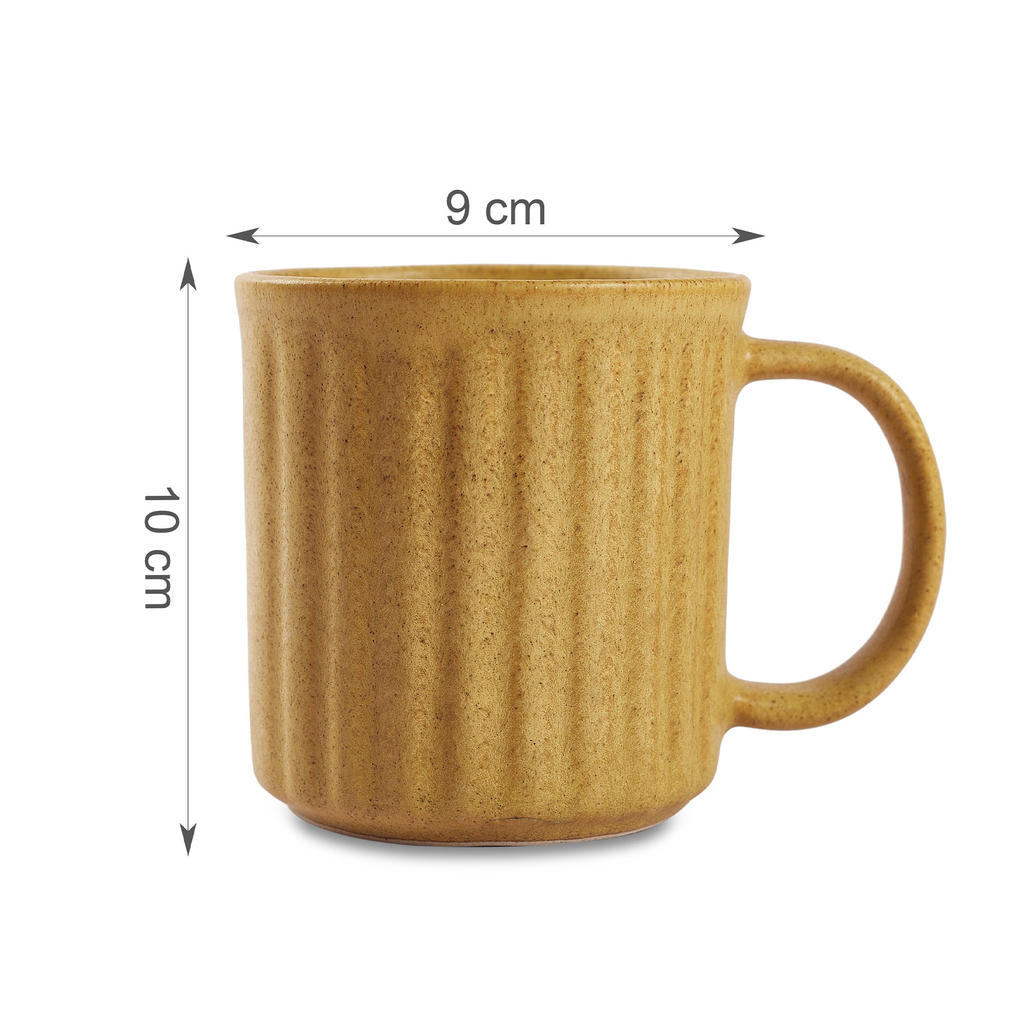 Living Essence WabiSabi Beige Mug Set of 4Pcs