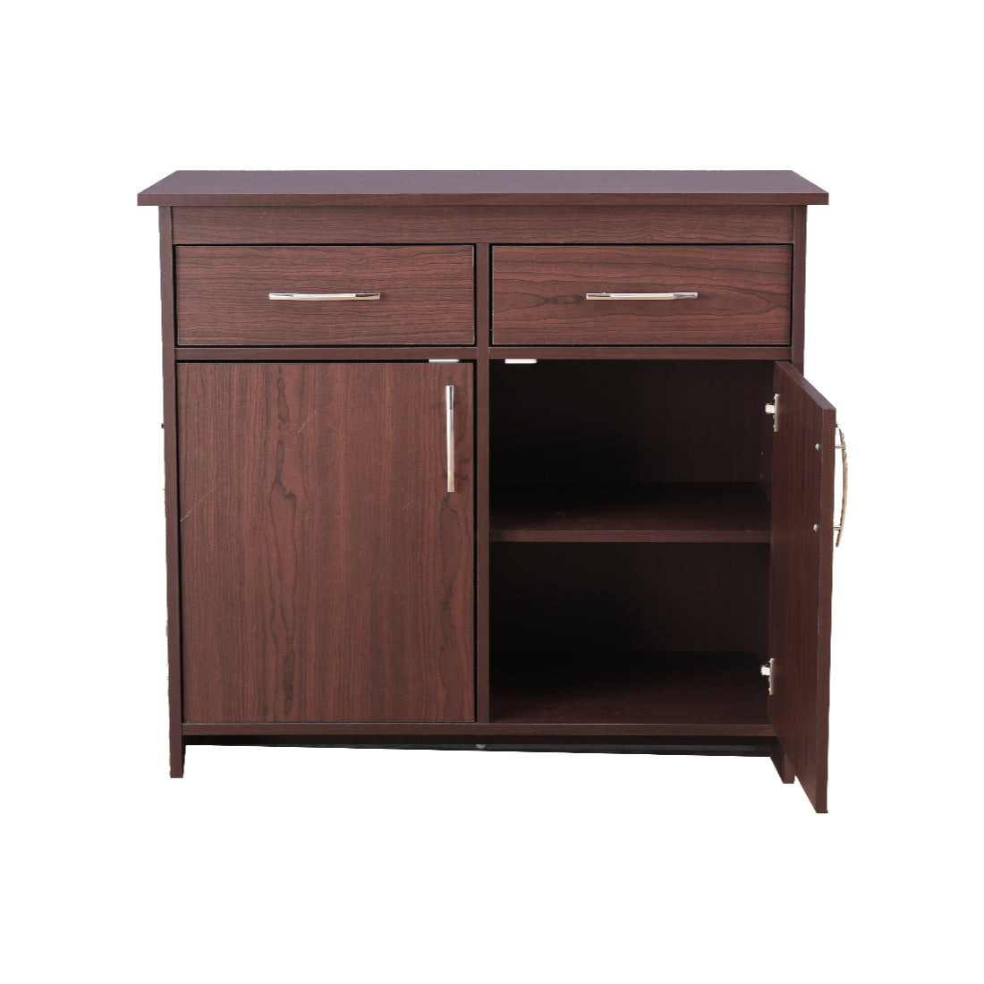 Albert Engineered Wood 2 Door Cabinet in Cherry Brown Colour