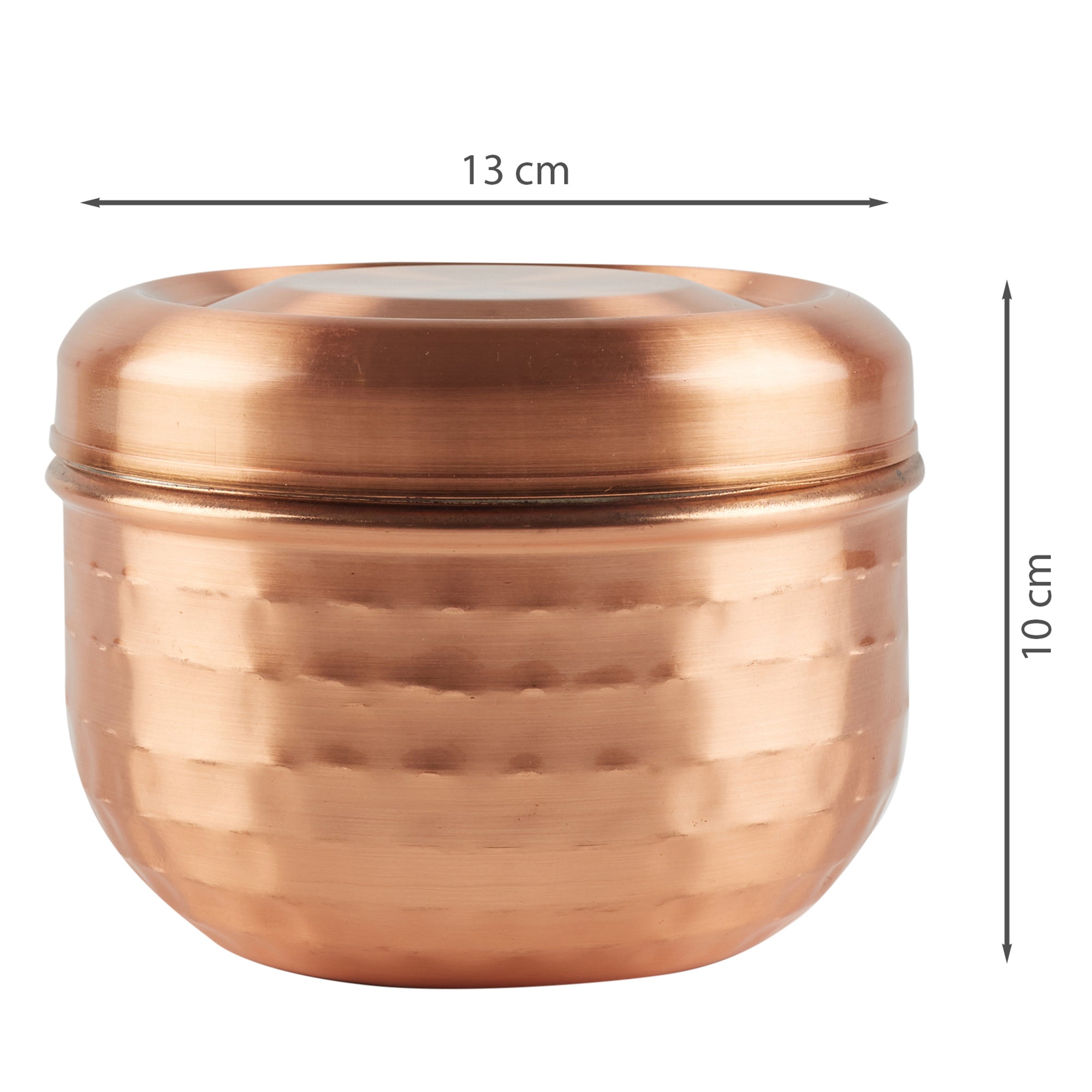 Sapphire Steel with Copper Finish Container Set of 2 in Copper Colour