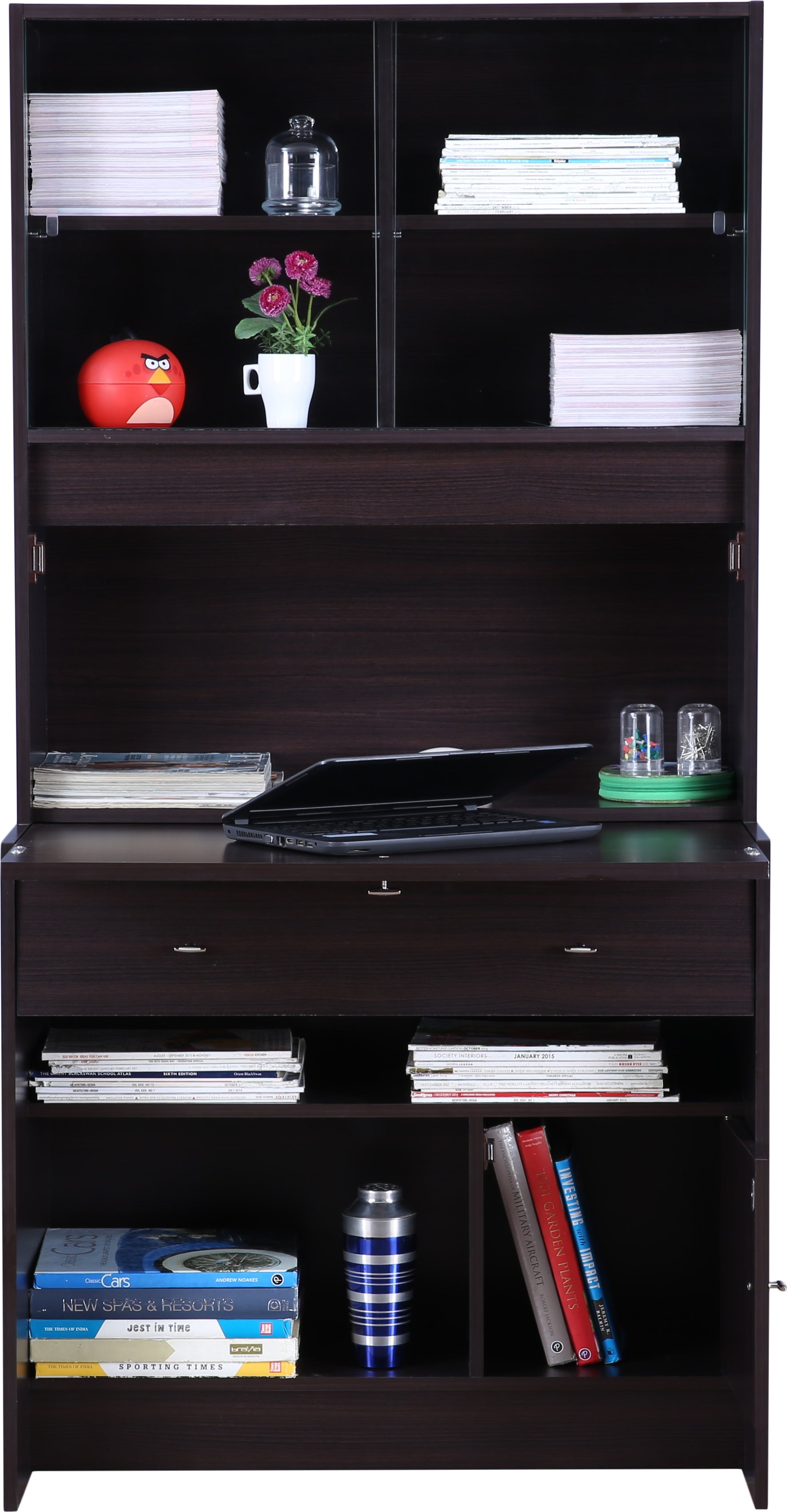 Rhombus Study Table Study Table in Wenge Colour