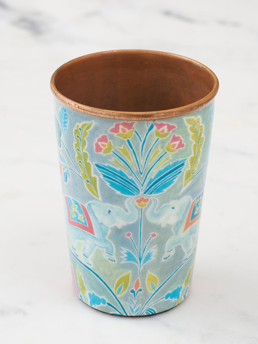 Anar Printed 1 Litre&Igrave;&acirc;&aring;&Ecirc;Copper Bottle and 2 Tumblers 300 ML