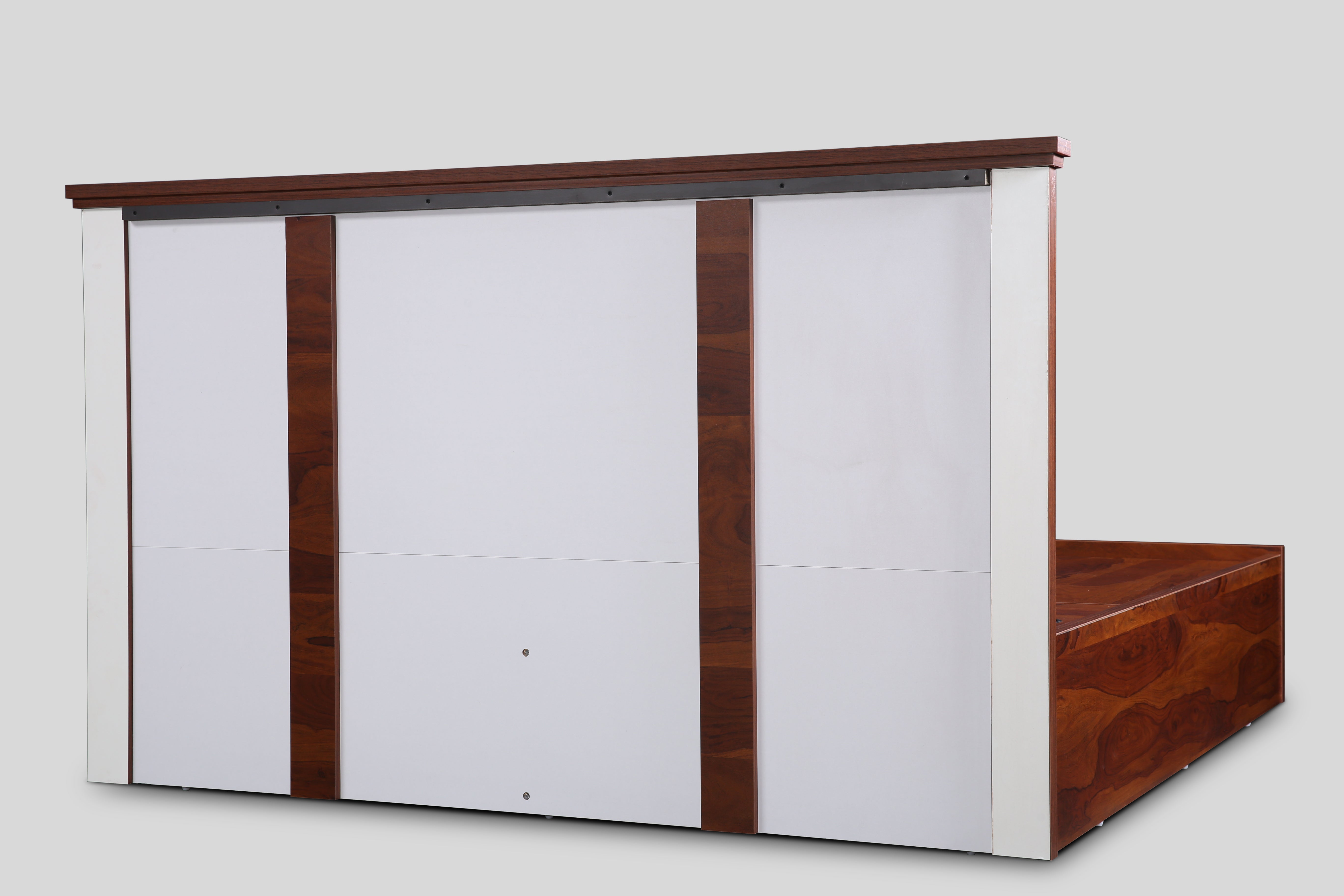 Antwerp King Bed with Hydraulic Storage in Sheesham Colour