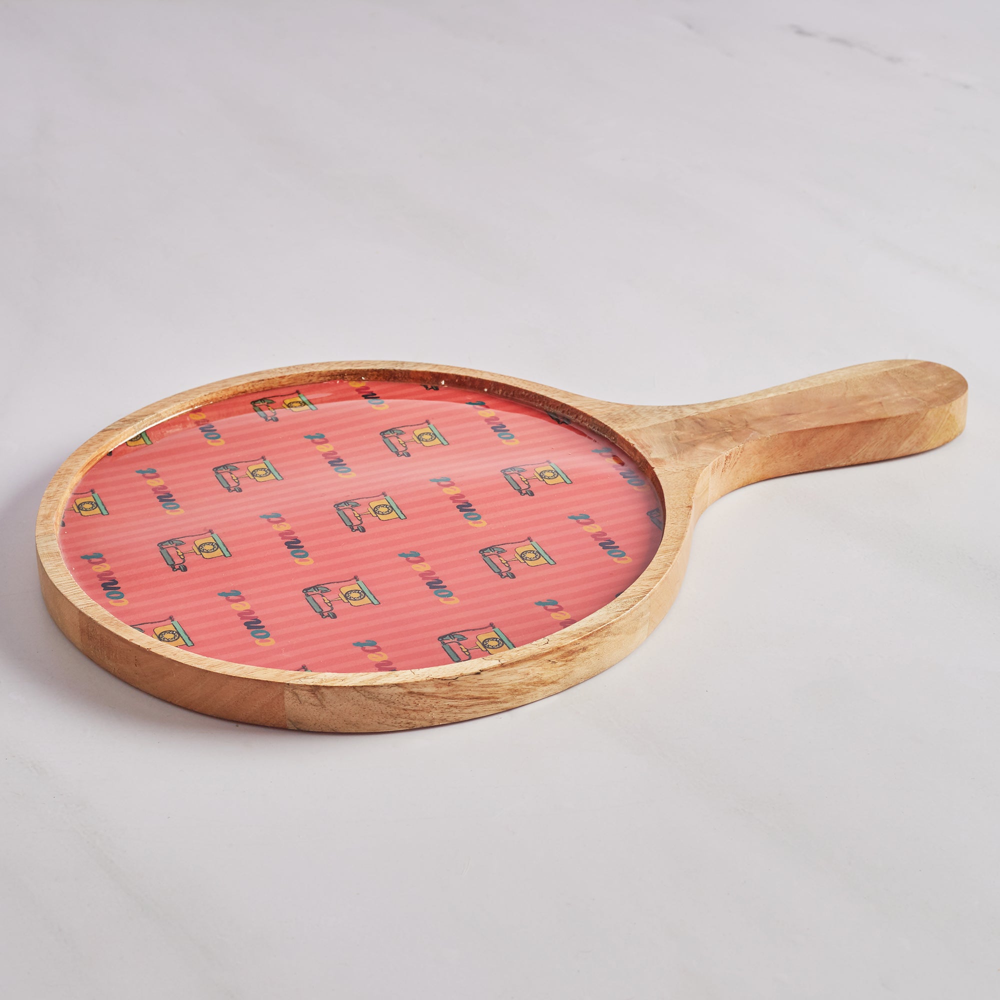 Milan Wooden Pizza Platter in Multi Colour