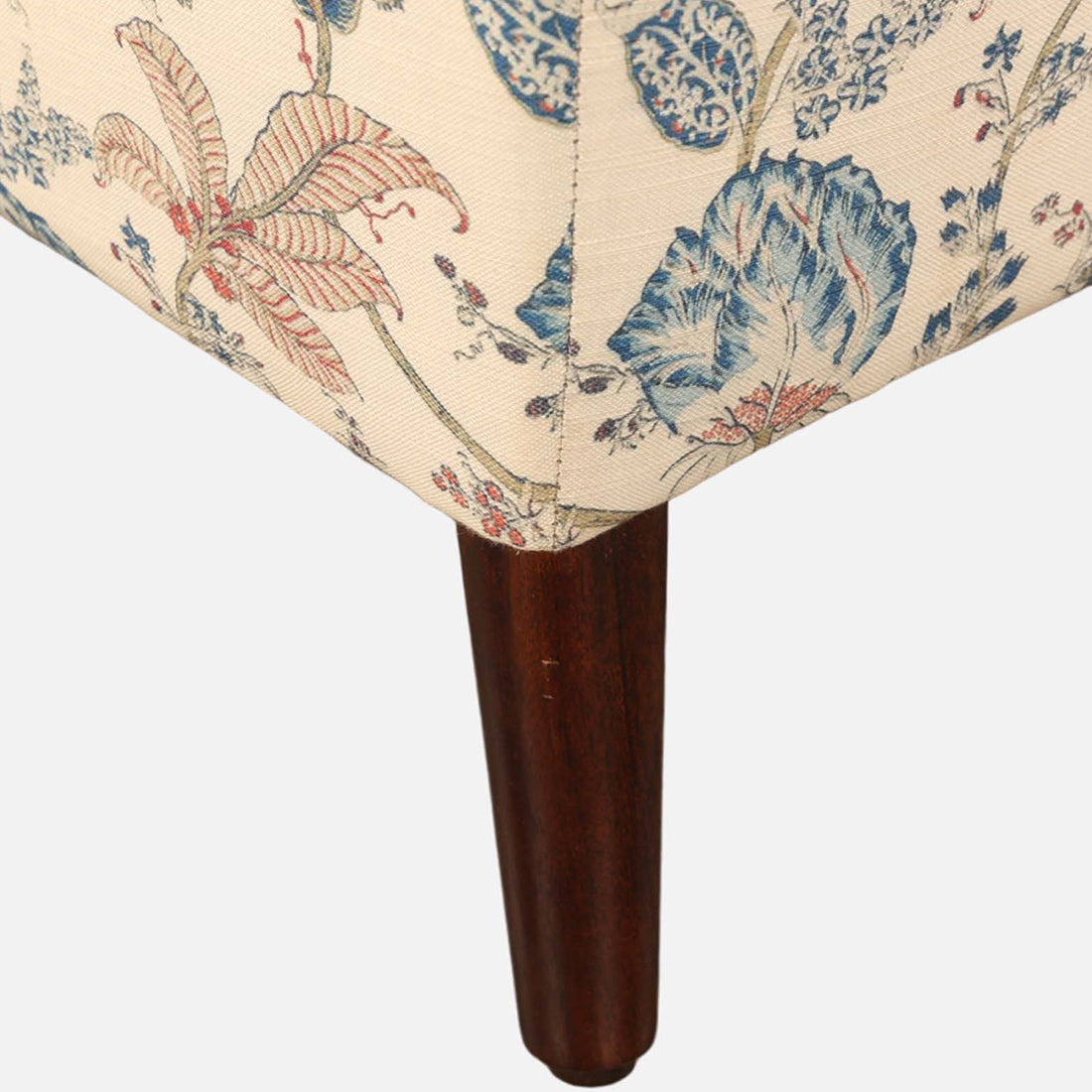 Azalea Fabric Ottomans in Peach Printed Colour