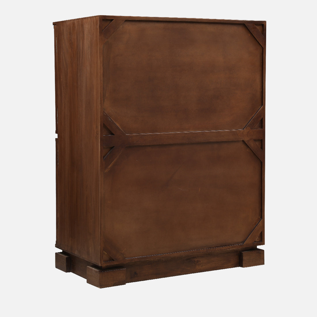 Isak Solidwood Bar Unit in Walnut Colour