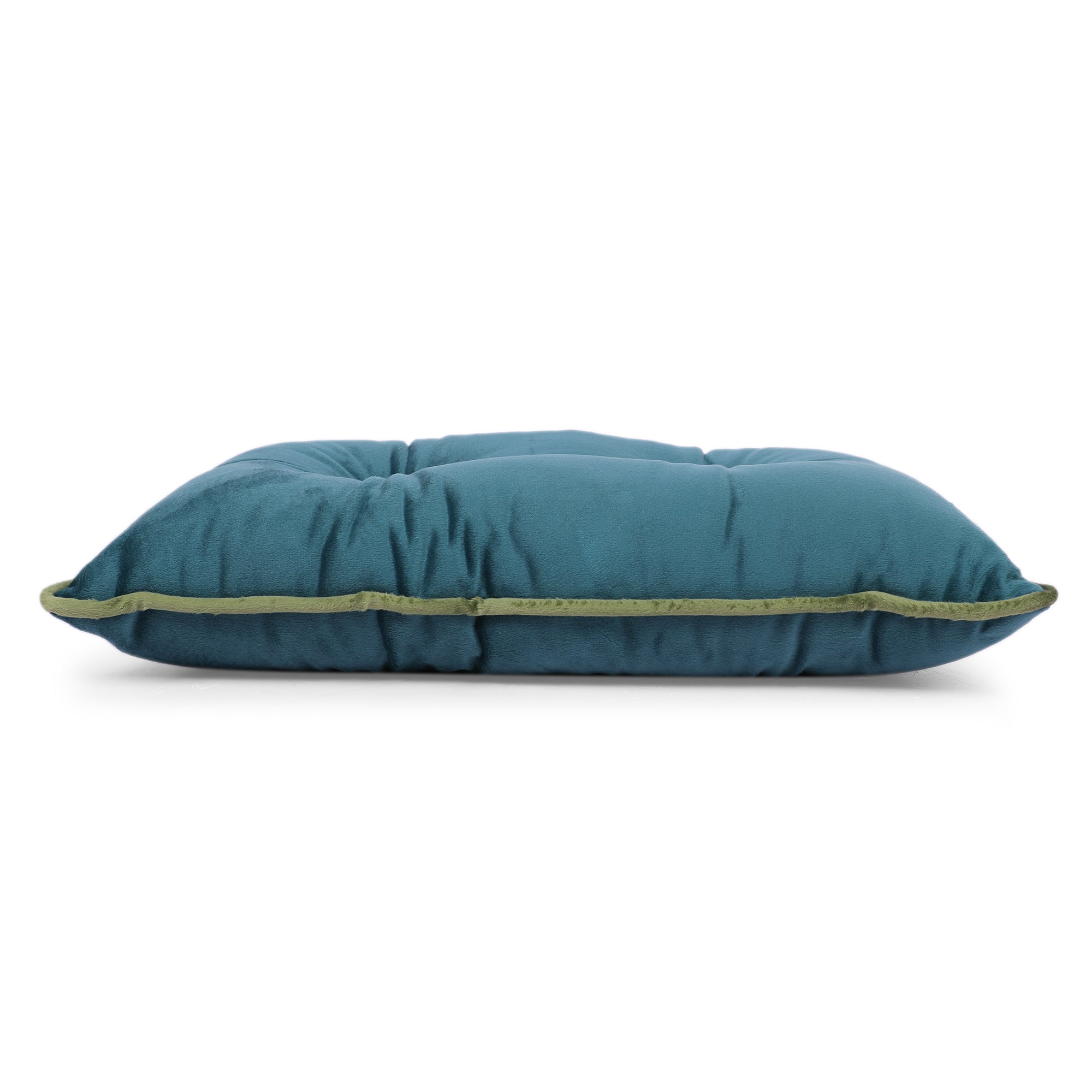Velvet Solid Dori Filled Cushion Aqua, 30X45cm