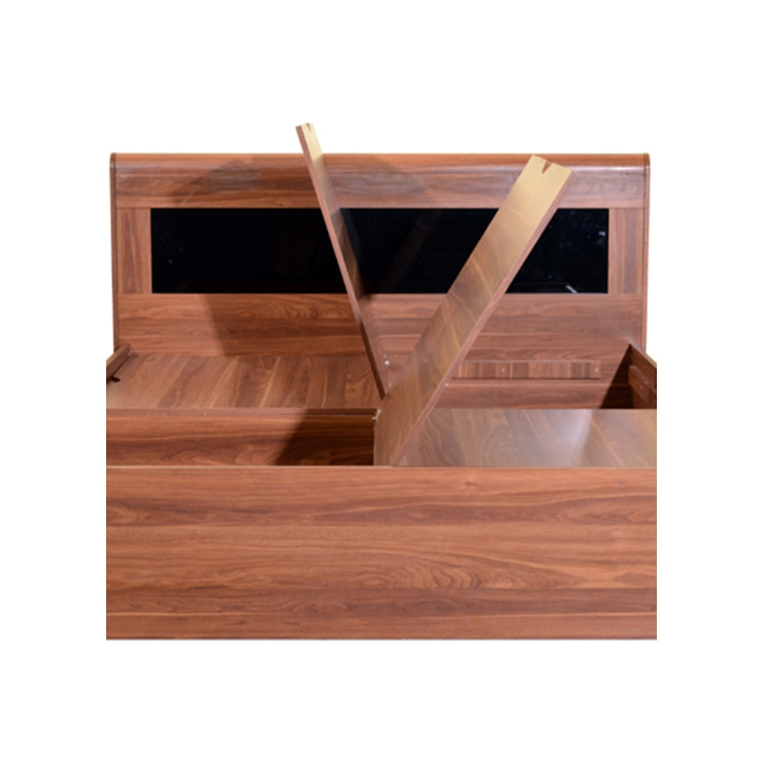 Archer King Bed with Box storage in Walnut Colour