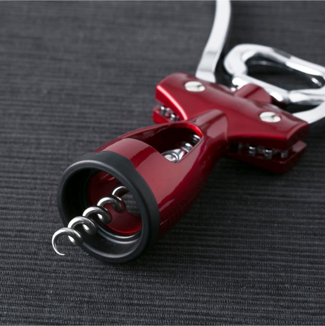 Wine Cork Screw (Wing) Stainless steel Wine Cork Screw in Red Colour