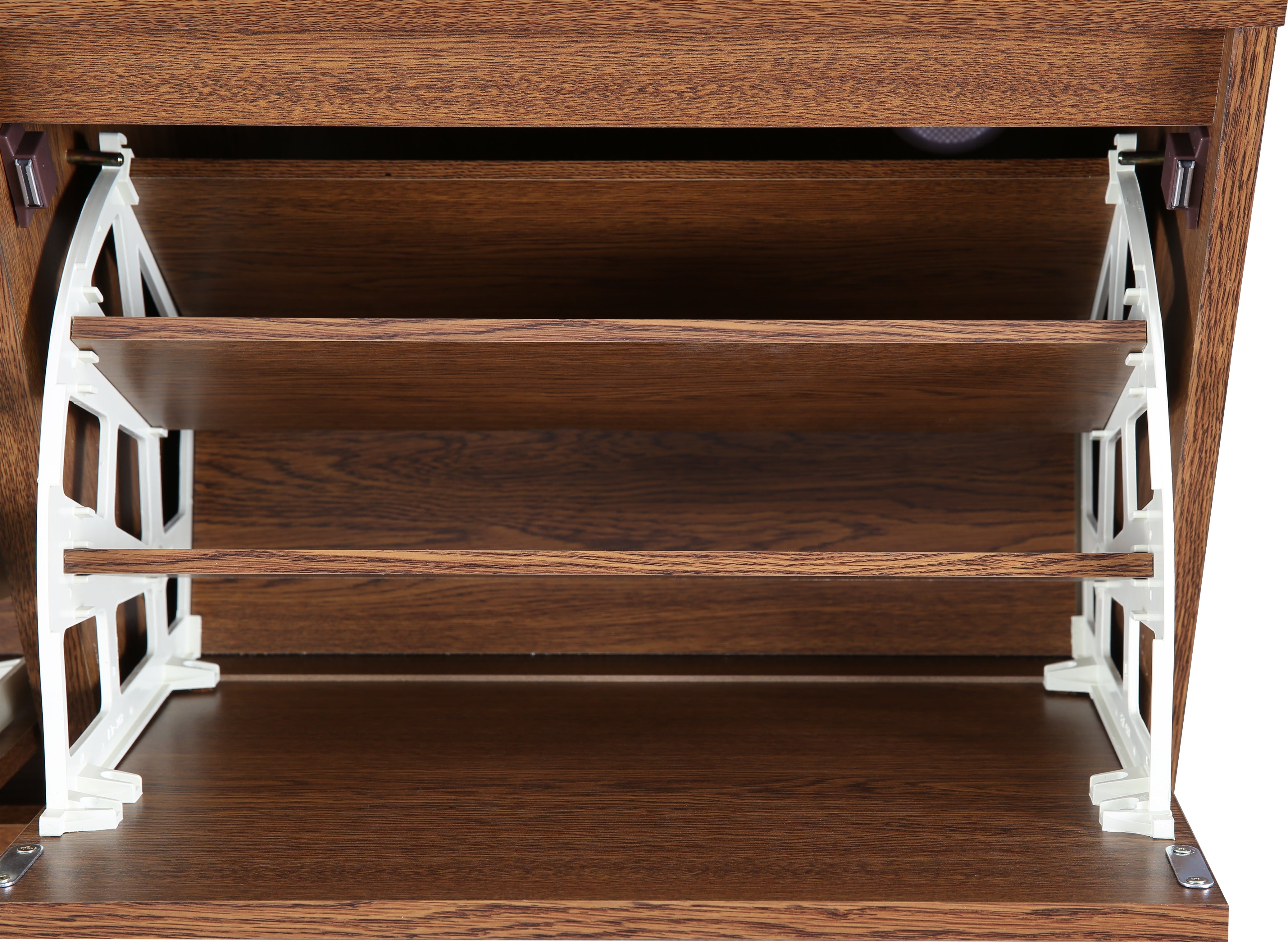 Alder Engineered Wood Shoe Rack in Oak Colour