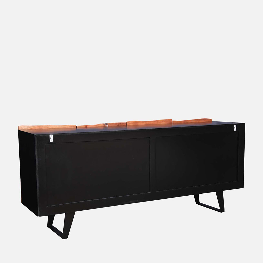 Arduous Acacia Wood Four Door Sideboard in Natural Colour