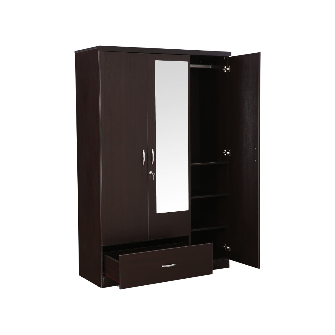 Utsav 3 door wardrobe in Wenge Colour