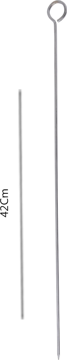 Barbeque Steel Skewers Sticks Large in Silver Colour