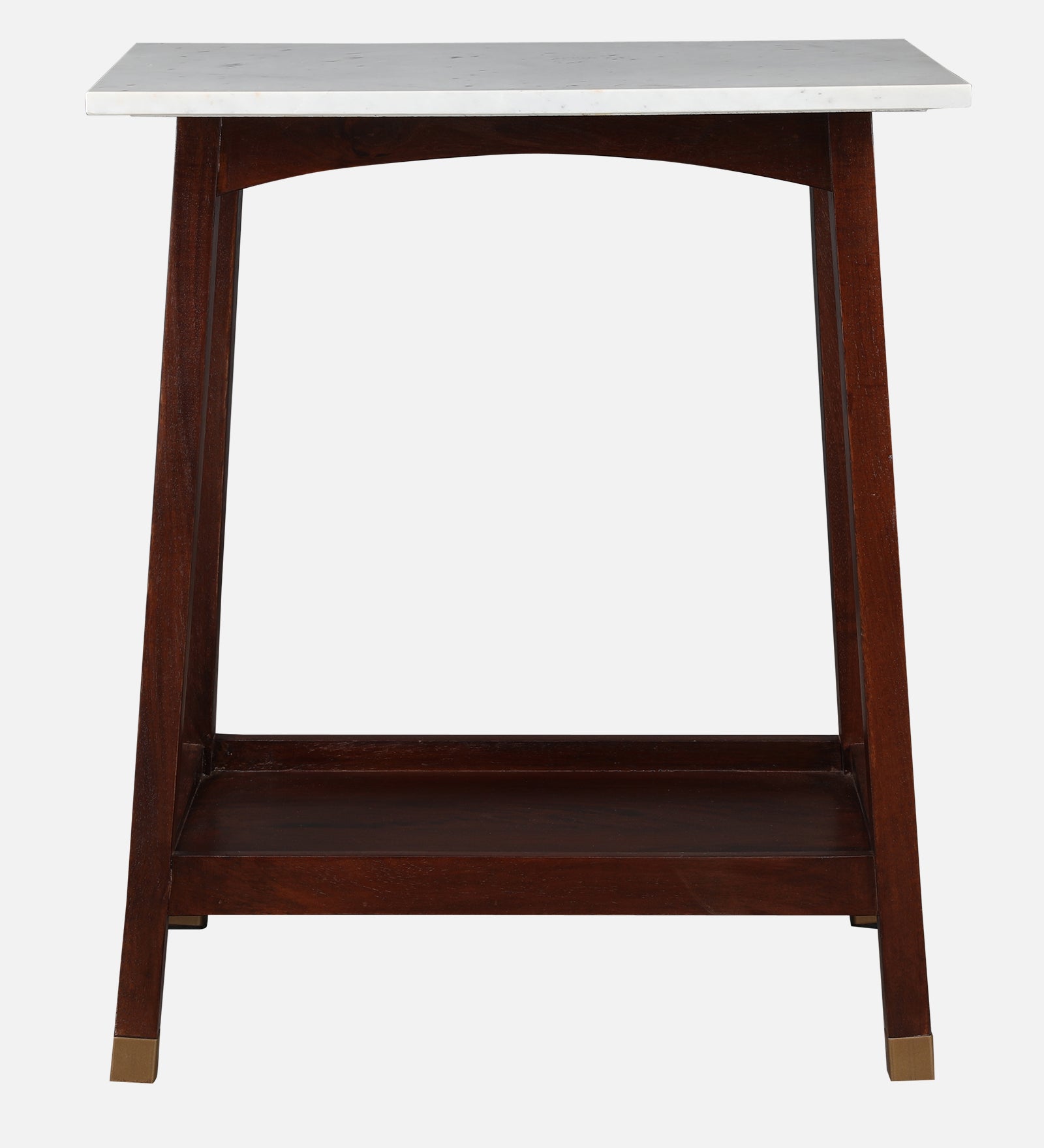 Dante Solid Wood Side Table in Walnut Colour