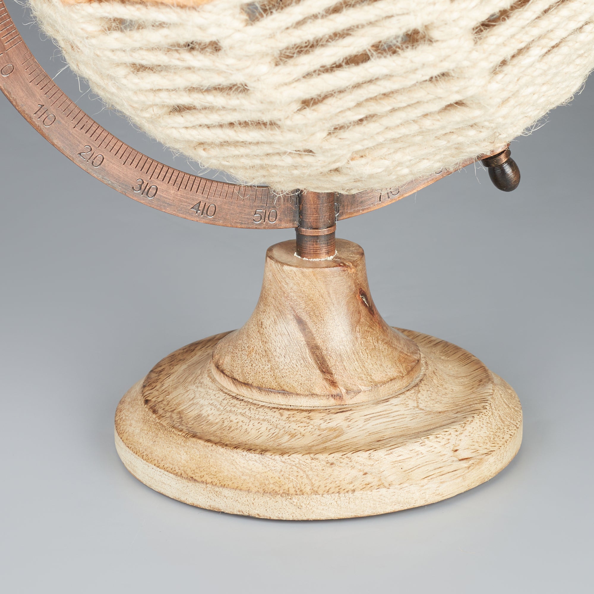 Venice Fabric Globe 20x23x30 Cm in Mustard & White Colour