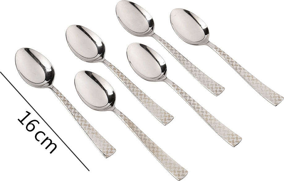 FNS Rhombo Baby Steel Spoon in Silver Colour