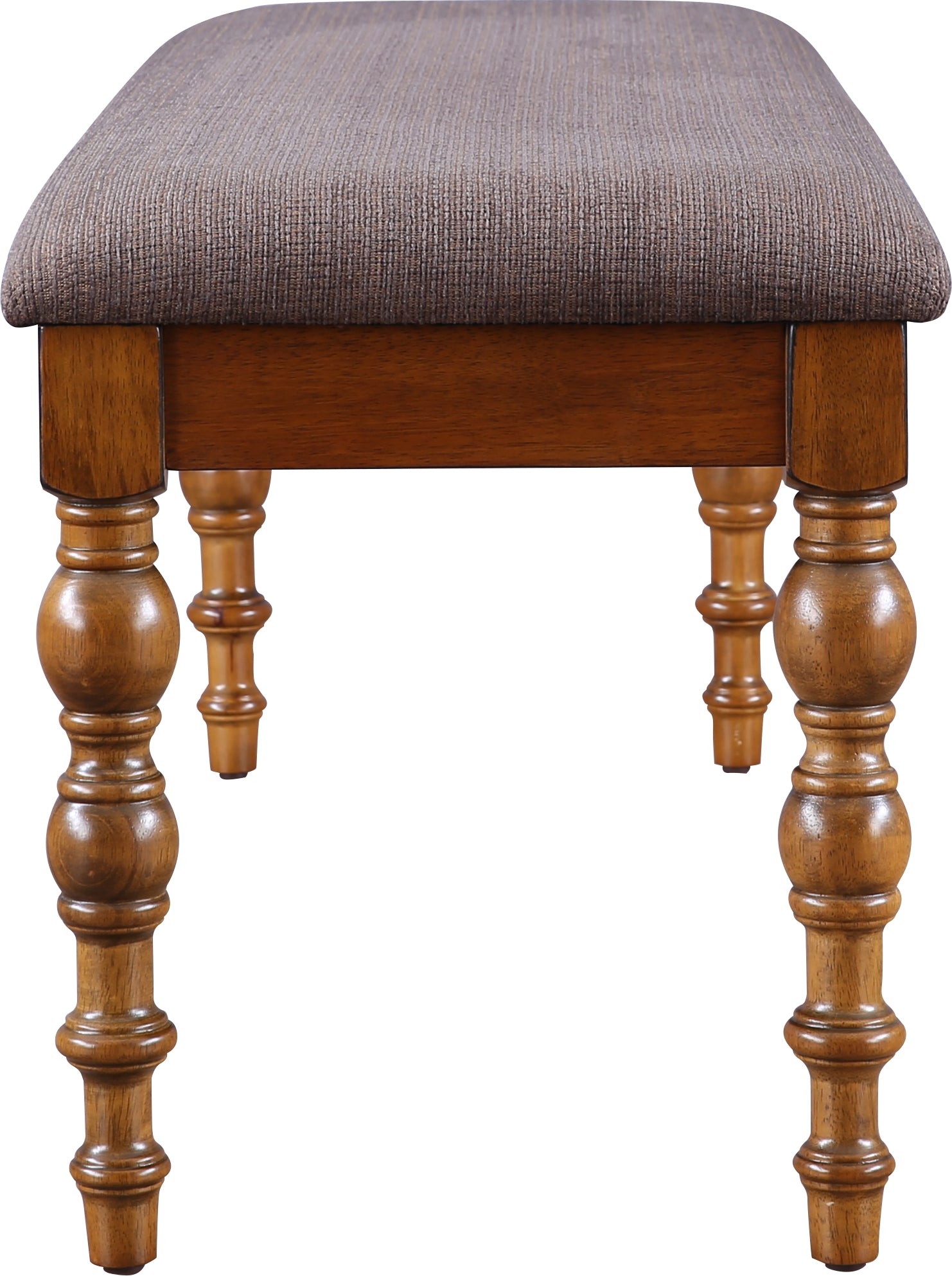 Tobago Solidwood Dining Bench for 6 Seater in Antique Walnut Colour