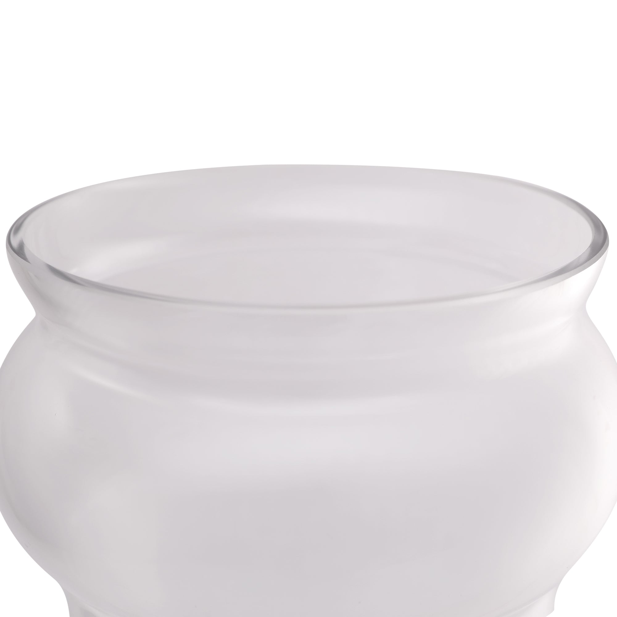 EDEL CONTEMPORY CLEAR GLASS LARGE SIZED VASE BY LIVING ESSENCE