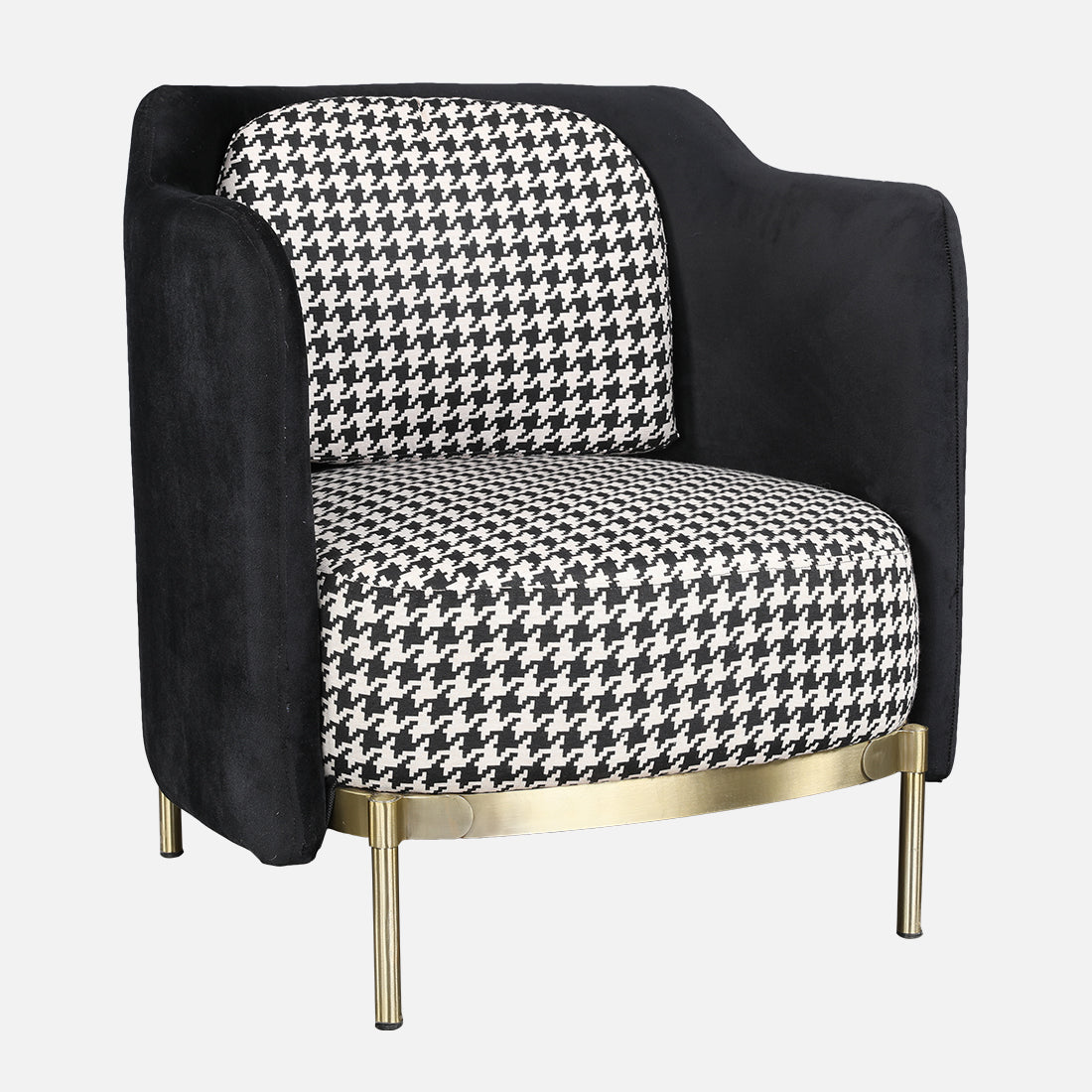 Gala Fabric Accent Chair in Grey Colour
