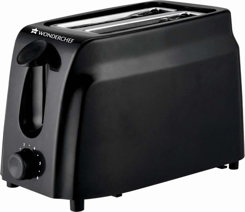 Acura Steel & Metal Slice Pop Up Toaster With 7 Browning Controls 750W in Black Colour