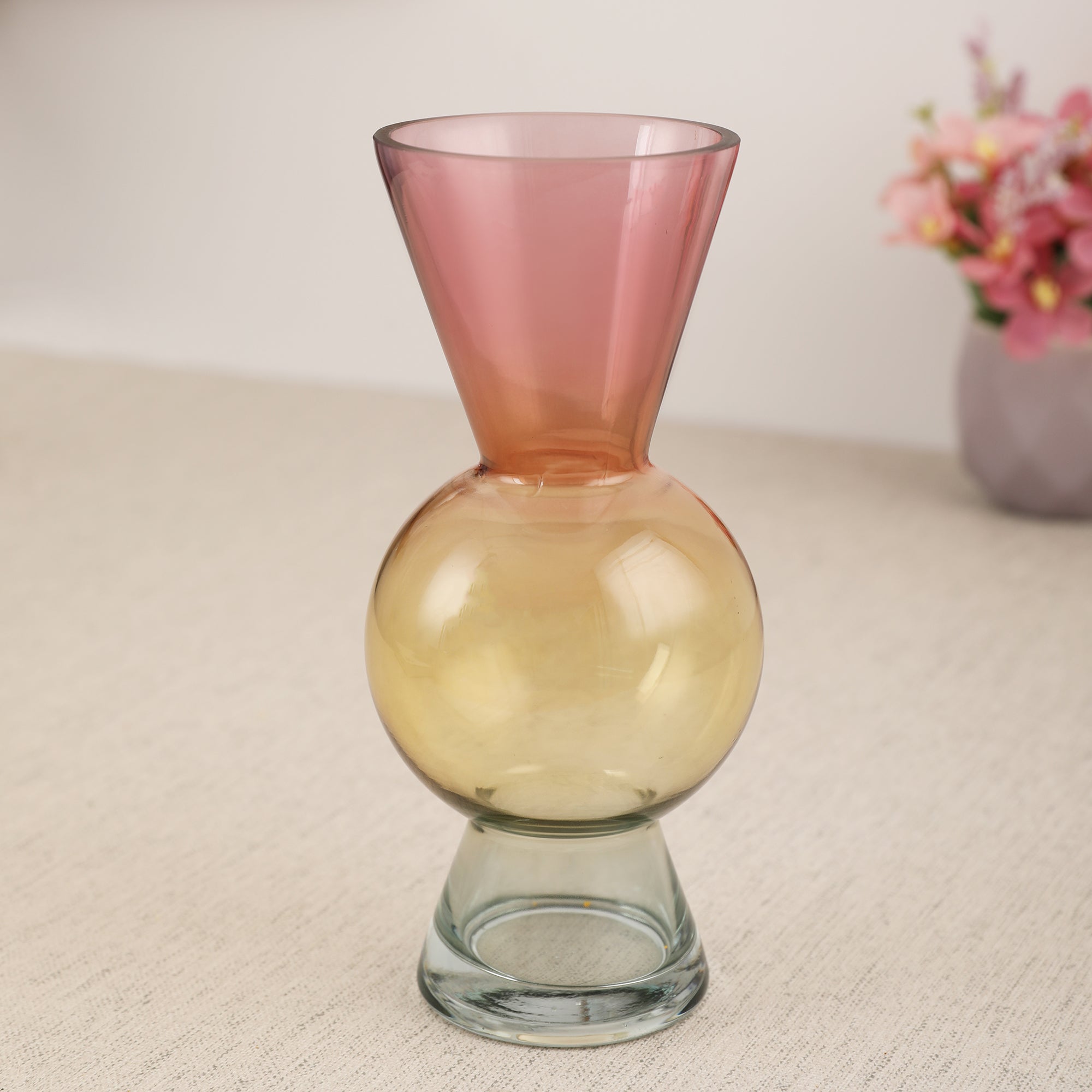 Monique Pop Glass Vase 20Cm in Multi Colour