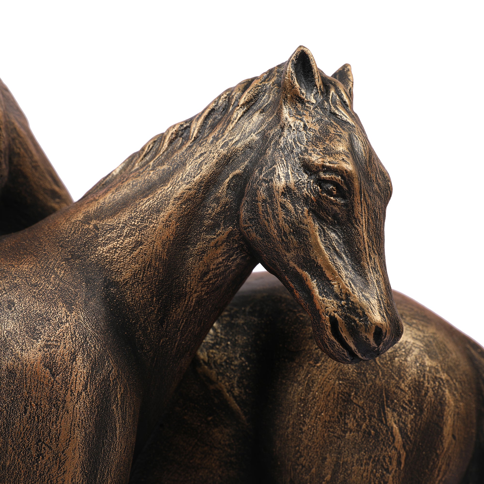 Stella Antique Finish Polyresin Horse Table D&eacute;cor