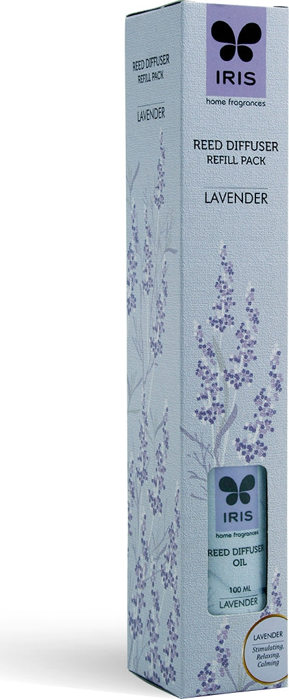 Reed Diffuser Refill Scented Oil In Aluminium Bottle in Lavender Colour