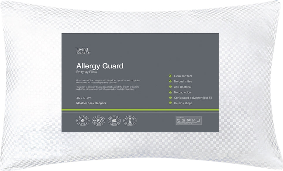 Allergy Guard Anti-Bacterial Pillow 46X68 Cm in White Colour