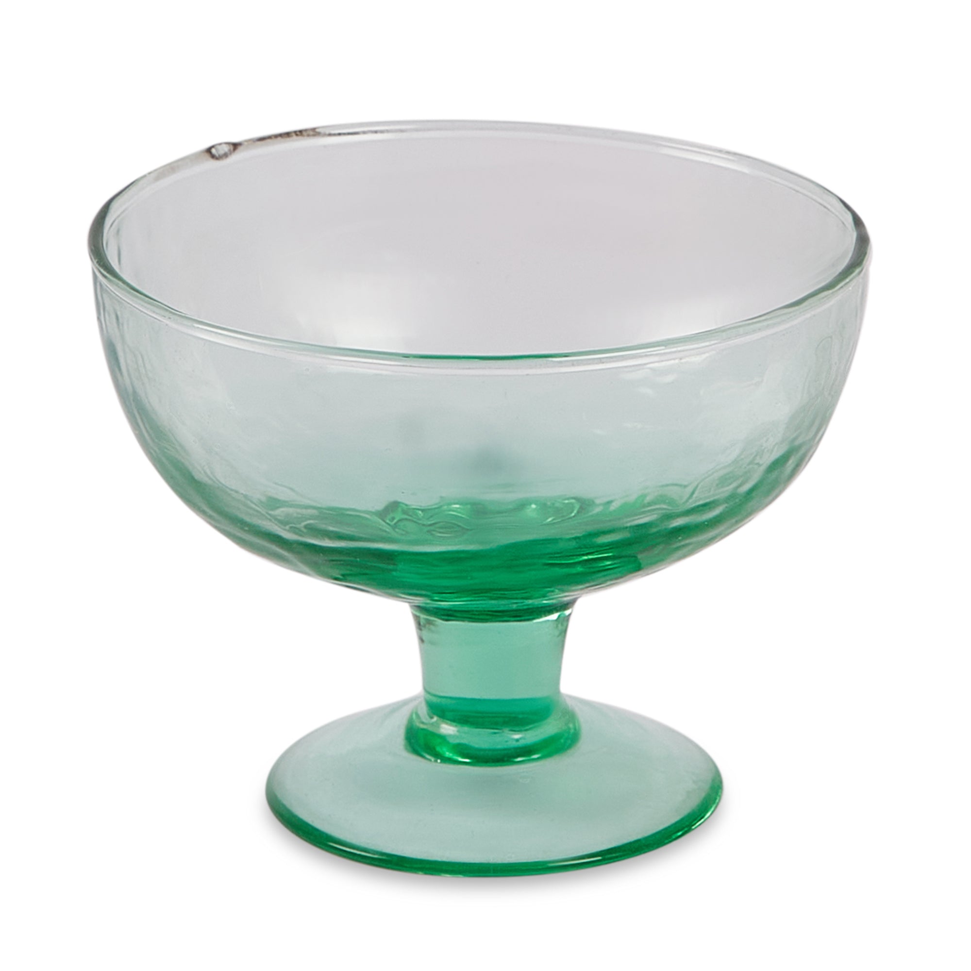 Ikigai Hammered Dessert Bowl Set of 4 in Green Colour