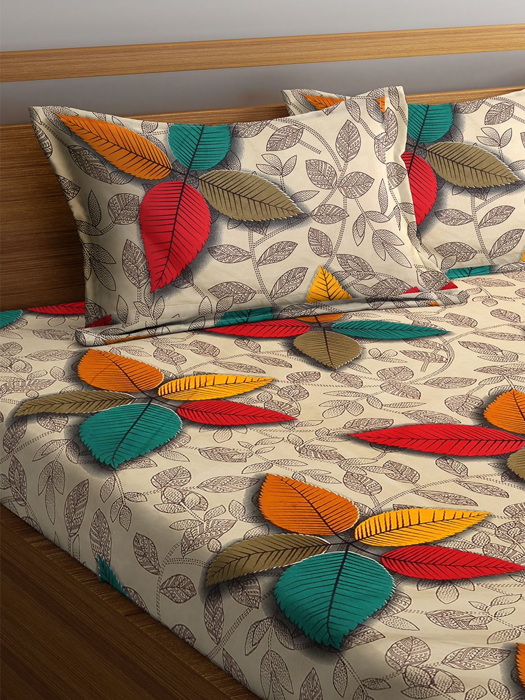 Carnival Double Bedsheet 220 x 230 CM in Multi Colour
