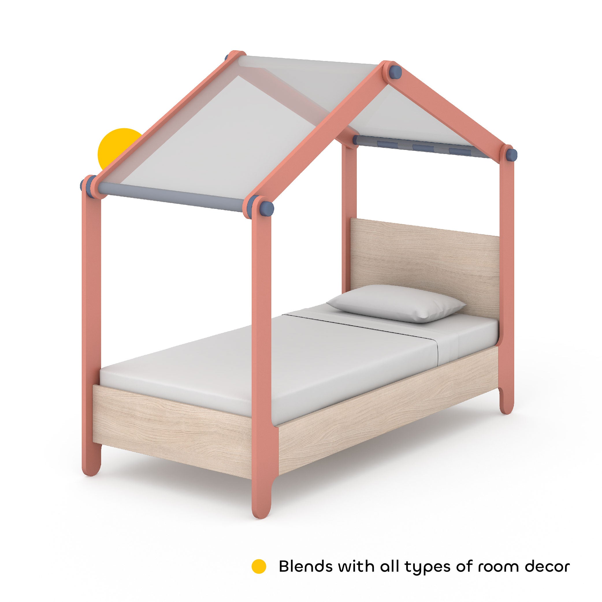 Dreamliner Tent Bed in Coral Paradise Colour