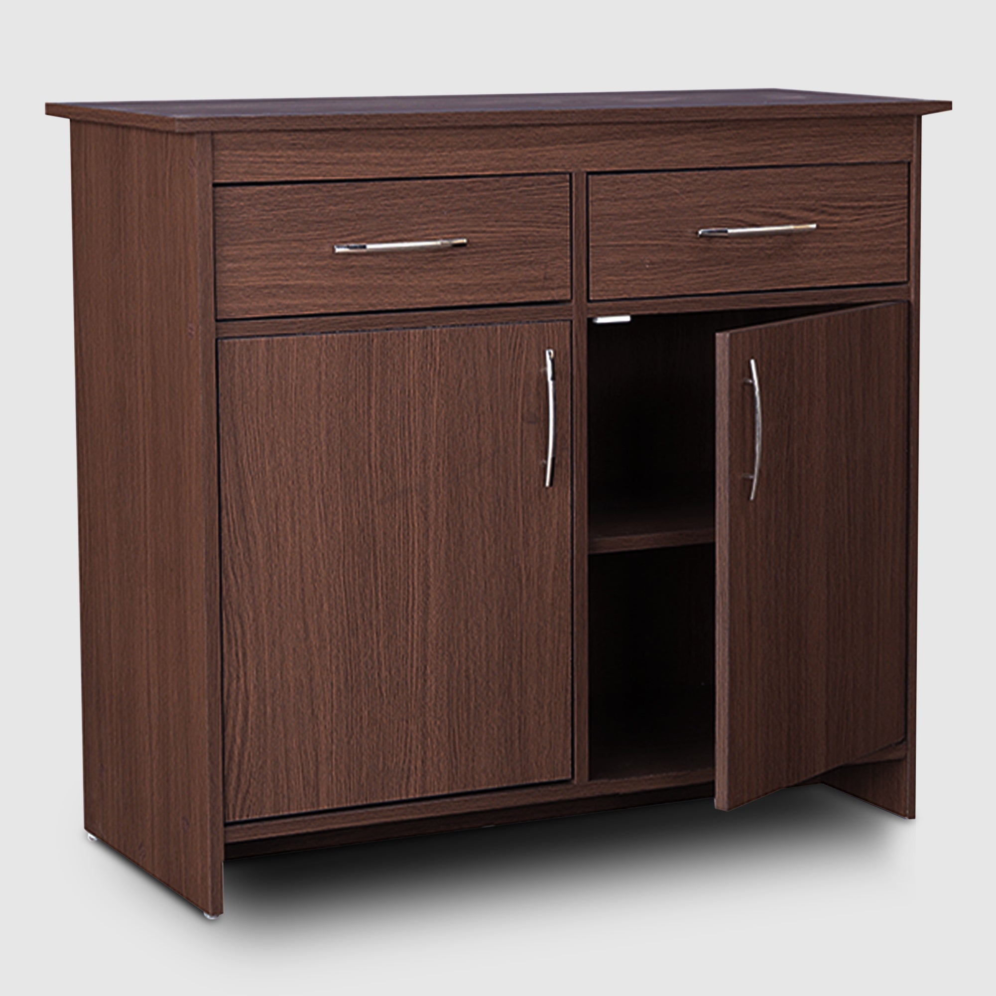 Albert Engineered Wood 2 Door Cabinet in Oak Colour