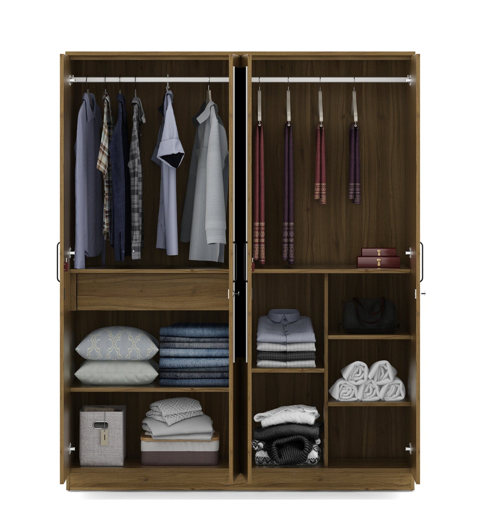 Paula 4 Door Wardrobe With Mirror