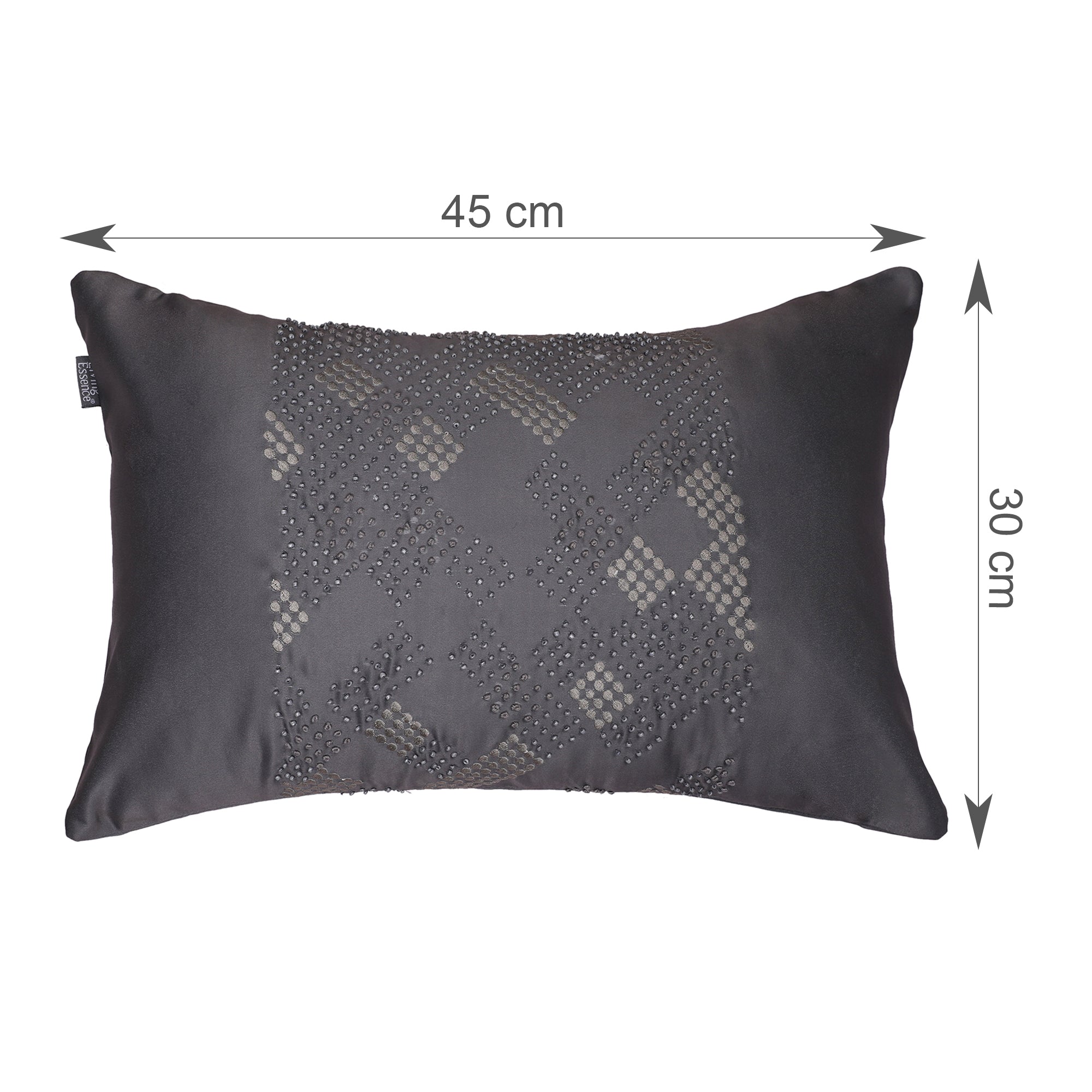 Swarna Cushion Cover Grey, 30x50cm