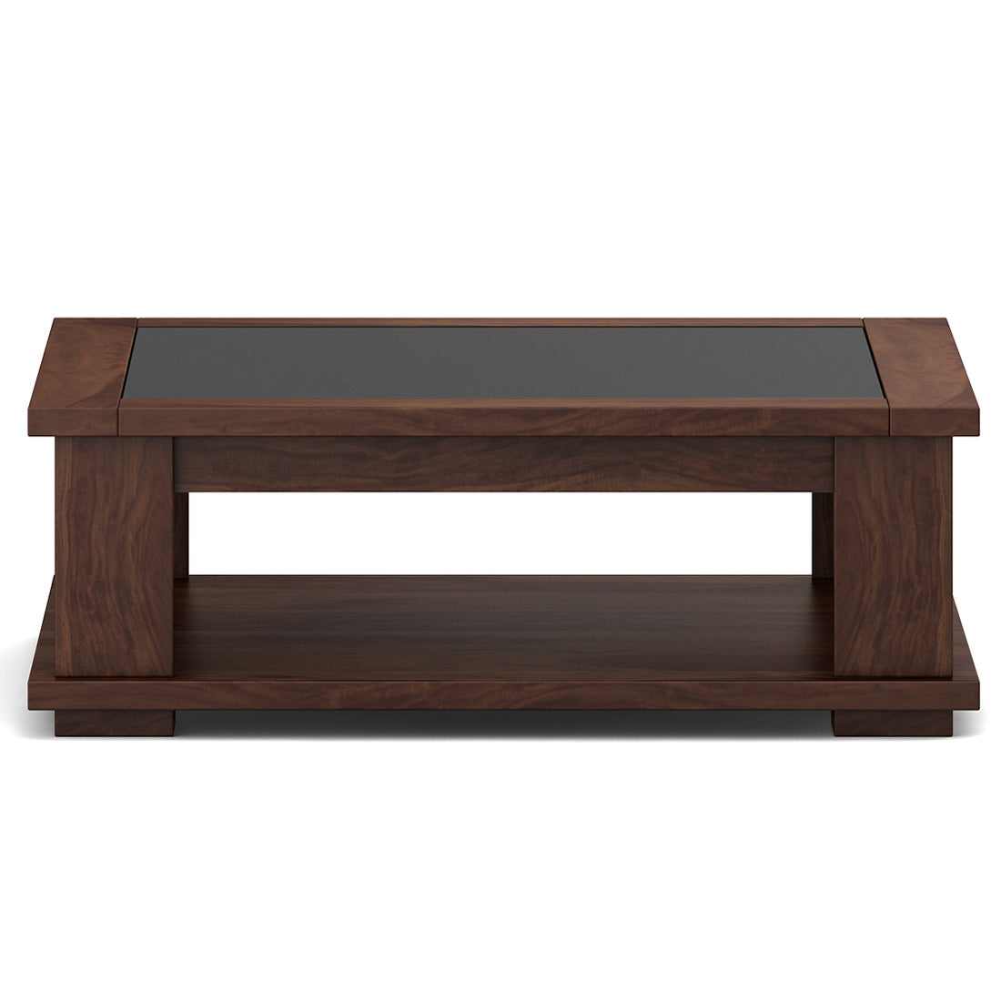 Antwerp  Center Table With Glass in Sheesham Colour