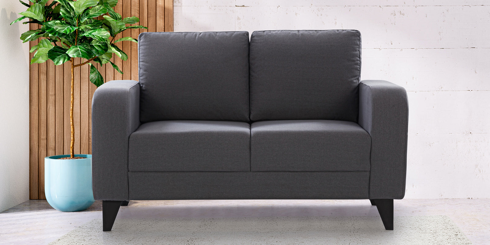 Manchester Fabric 3 + 2 Seater Sofa + Antwerp Center Table & Wall Unit Package