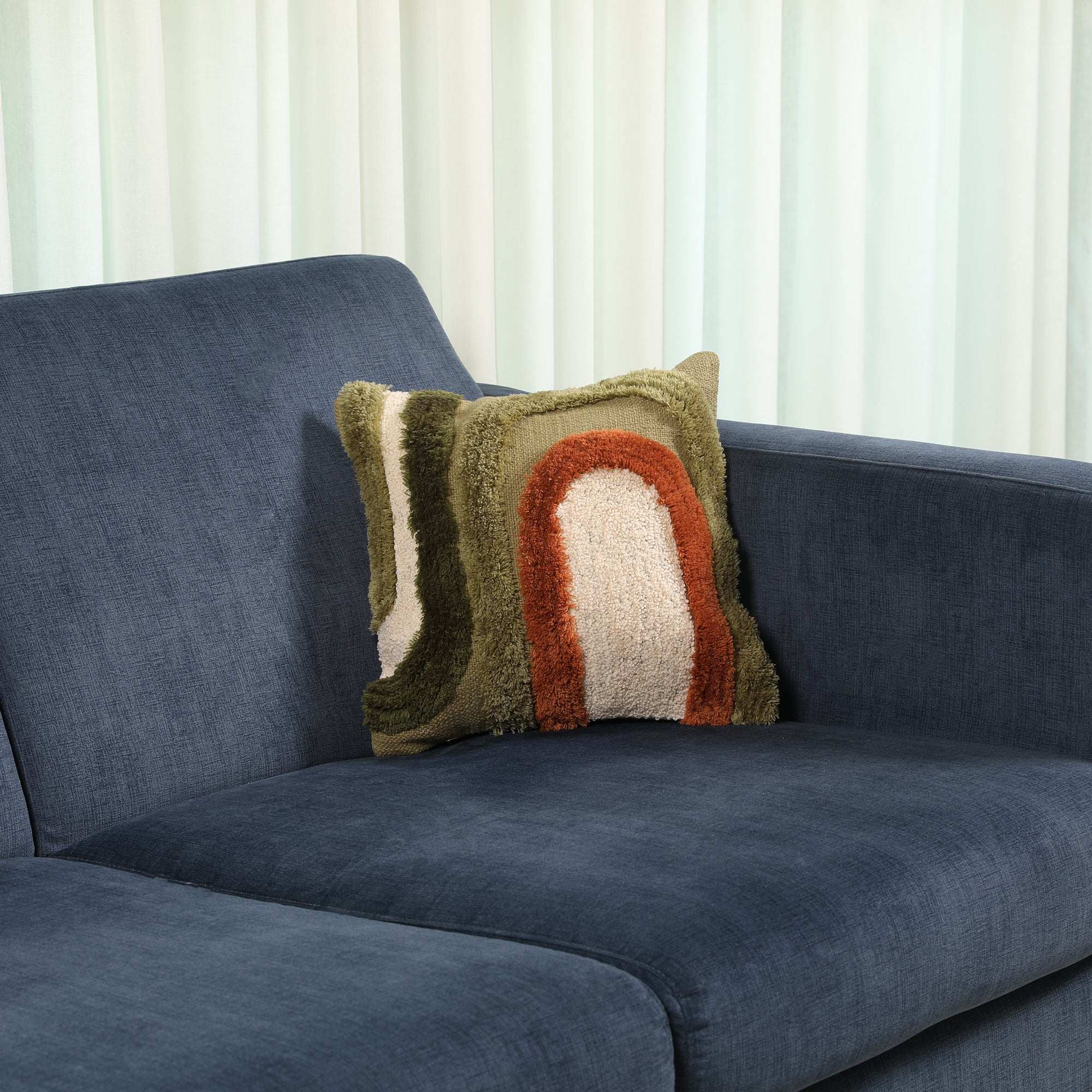 Modern Chic Cushion Cover Multi Green, 30X30cm
