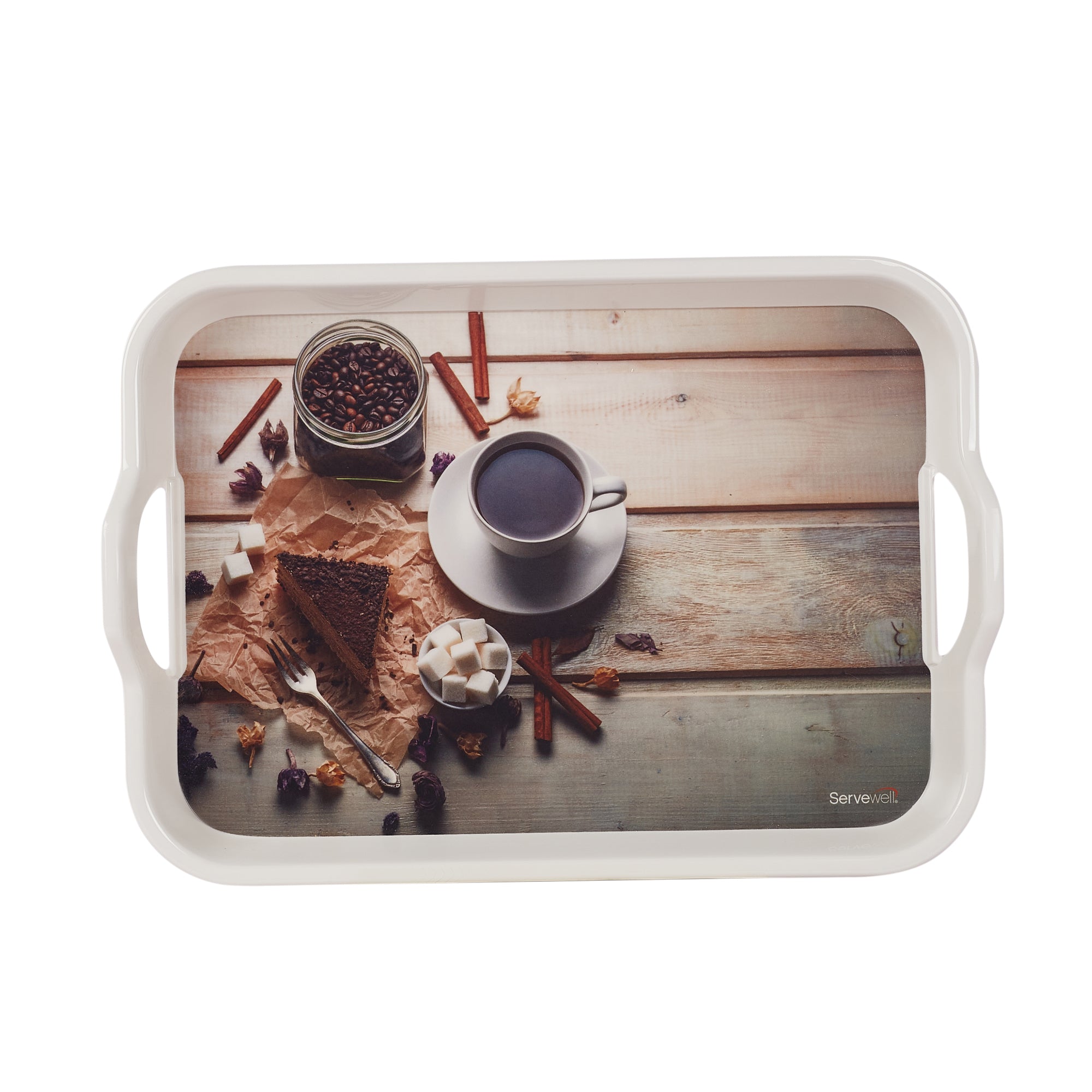 Handy Melamine Tray Set of 3 in Multi Colour