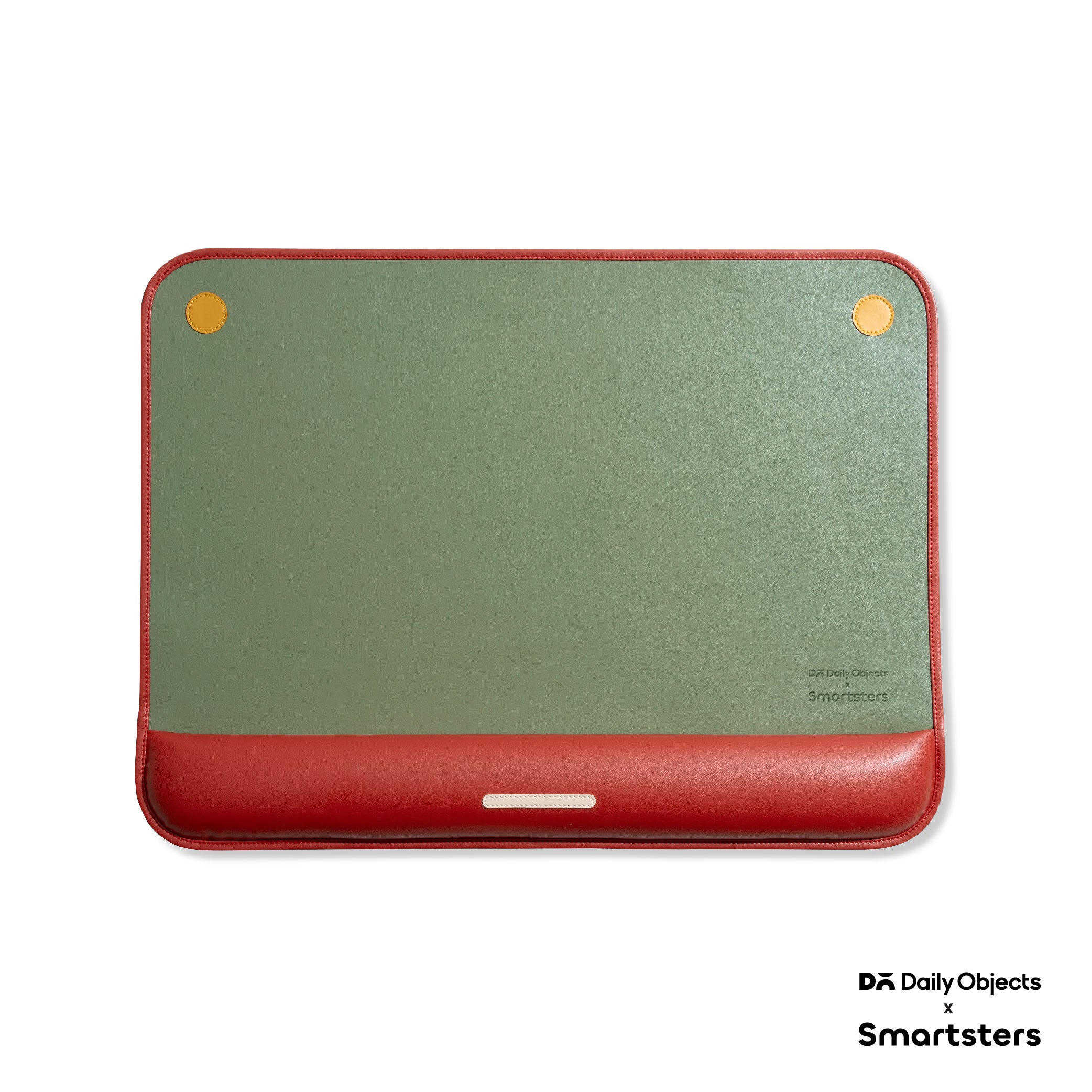 Ellie MDF + Leatherite Table Mat in Navy & Red Colour