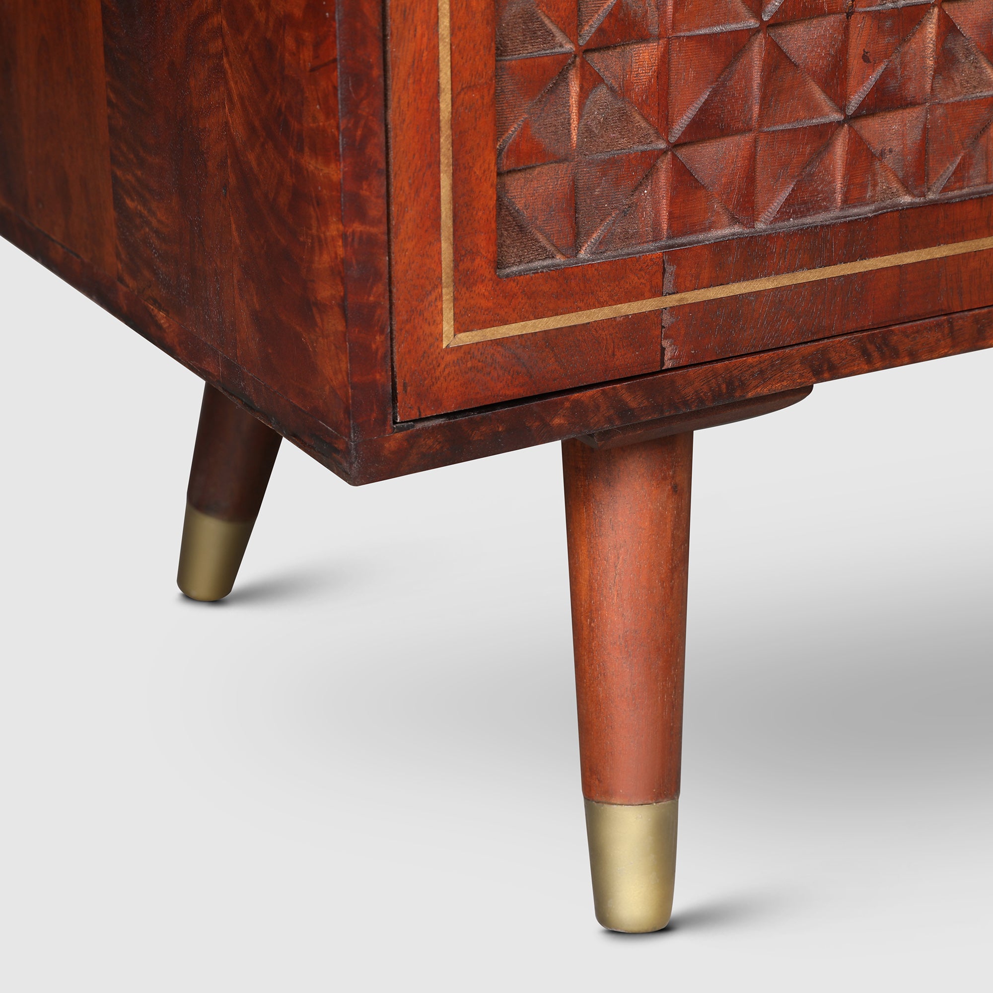 Phoolkari Solidwood Book Shelves in Honey Walnut Colour