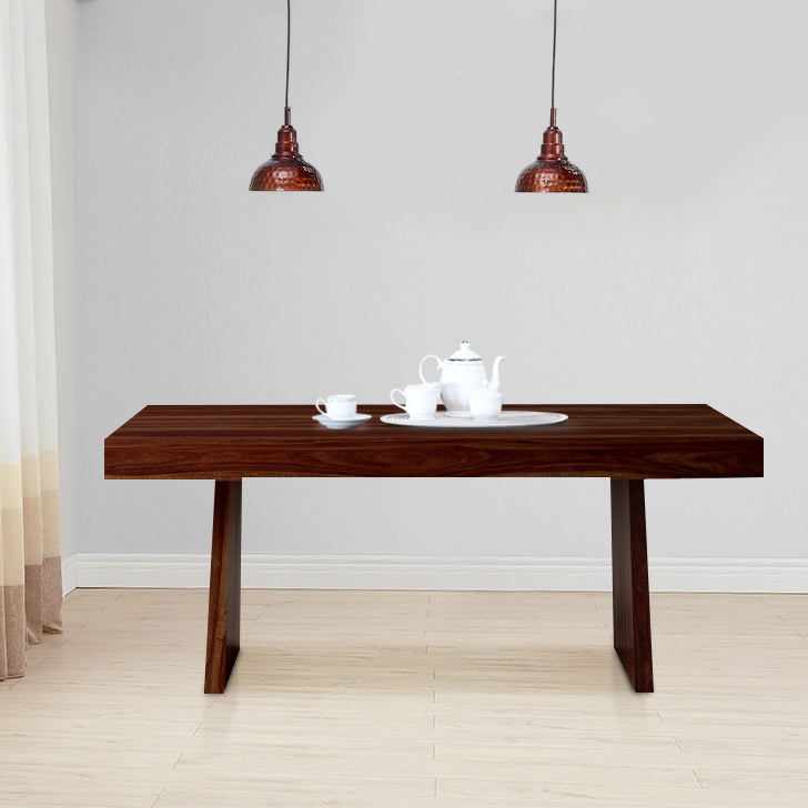 Austin Sheesham Wood(Rosewood) 6 Seater Dining Table in Honey Colour