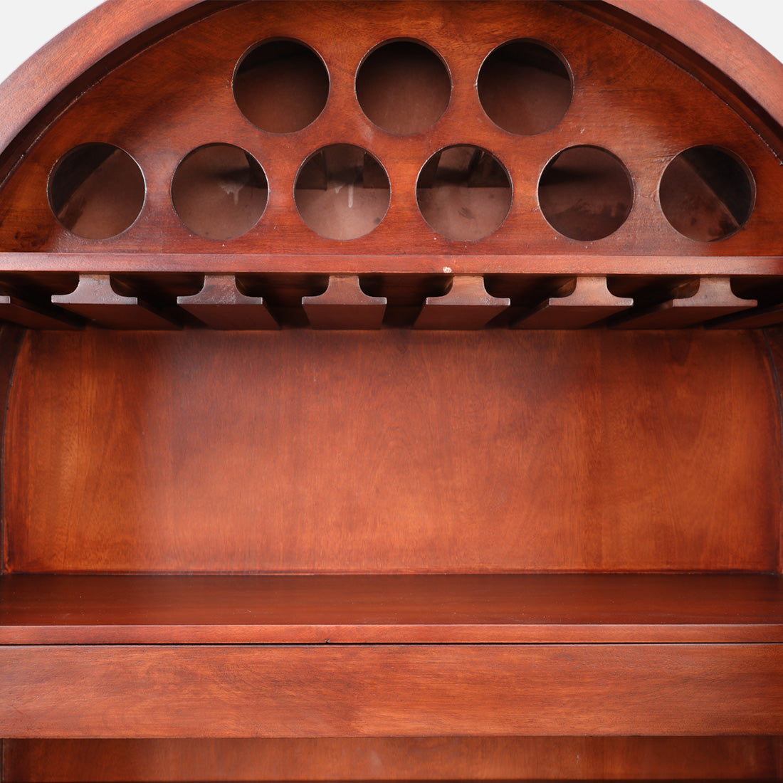 Cressida Solidwood Bar Unit in Walnut Colour