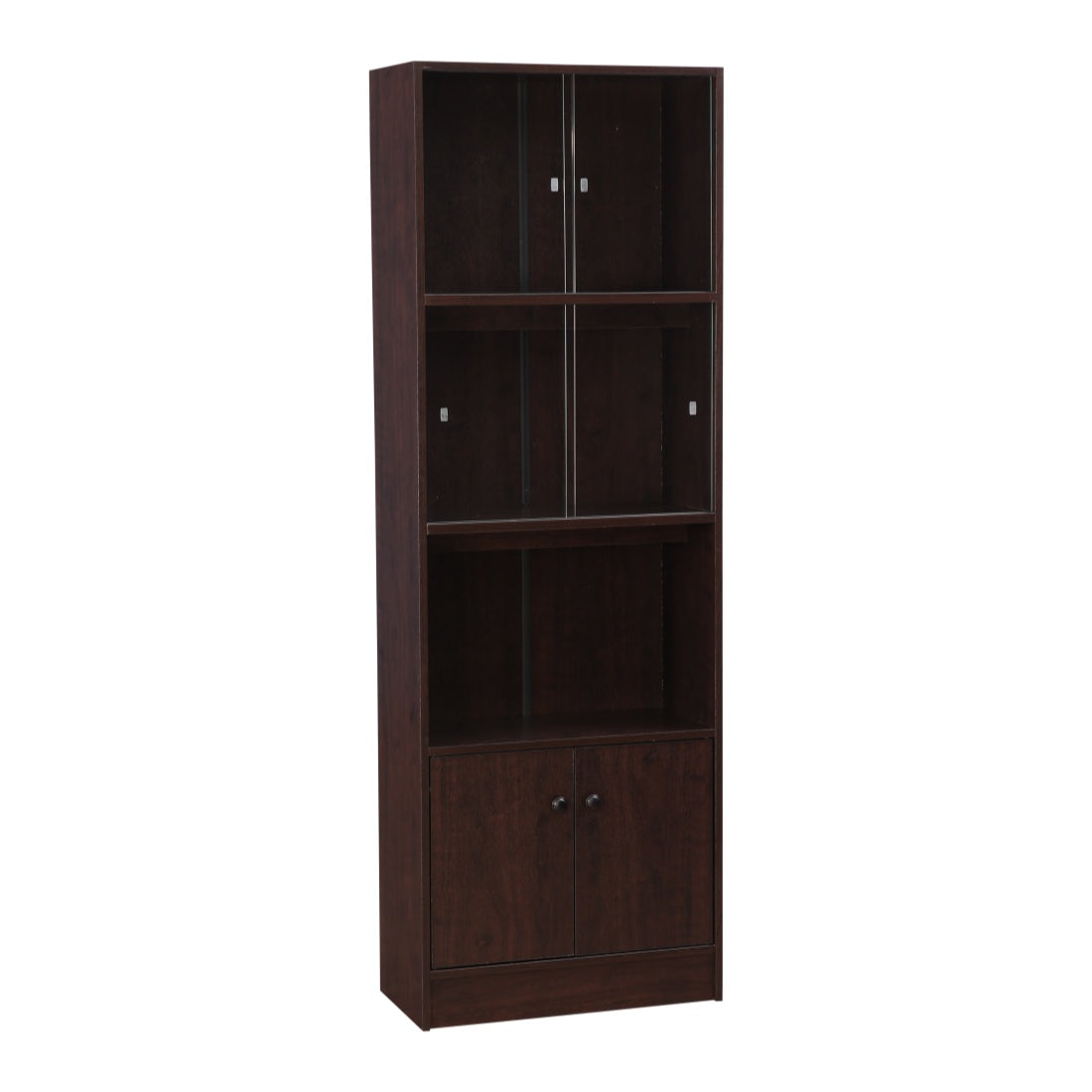 Crony Engineered Wood Medium Book Shelf in Wenge Colour