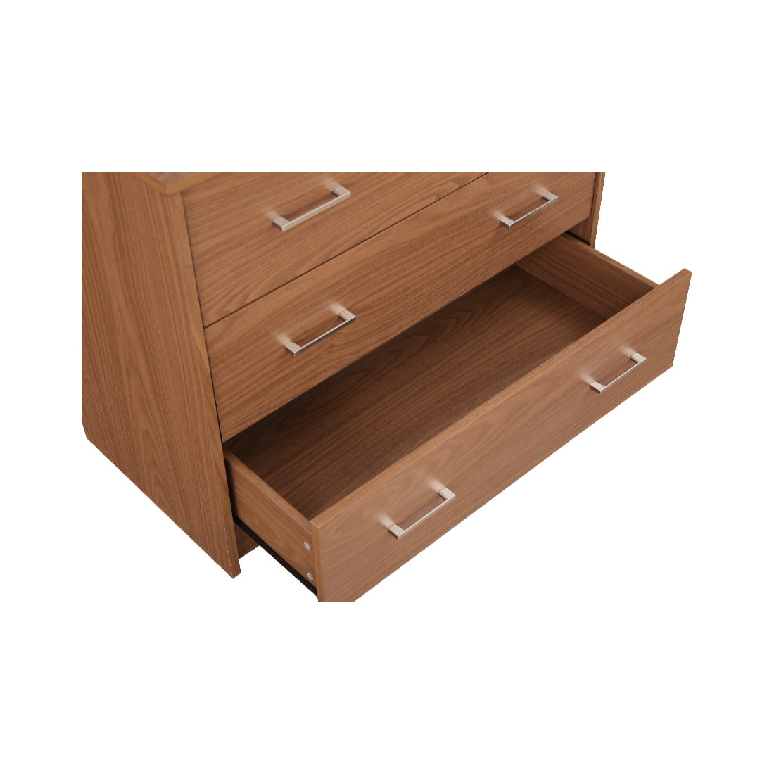 Atlas Engineered Wood Chest of Drawers in Walnut Colour