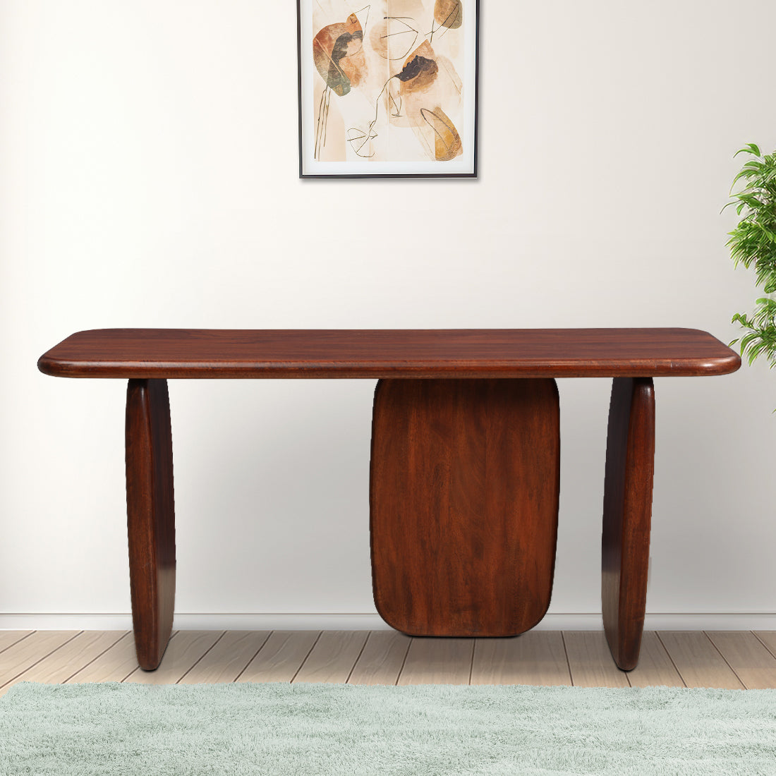Cressida Solidwood Center Table in Walnut Colour